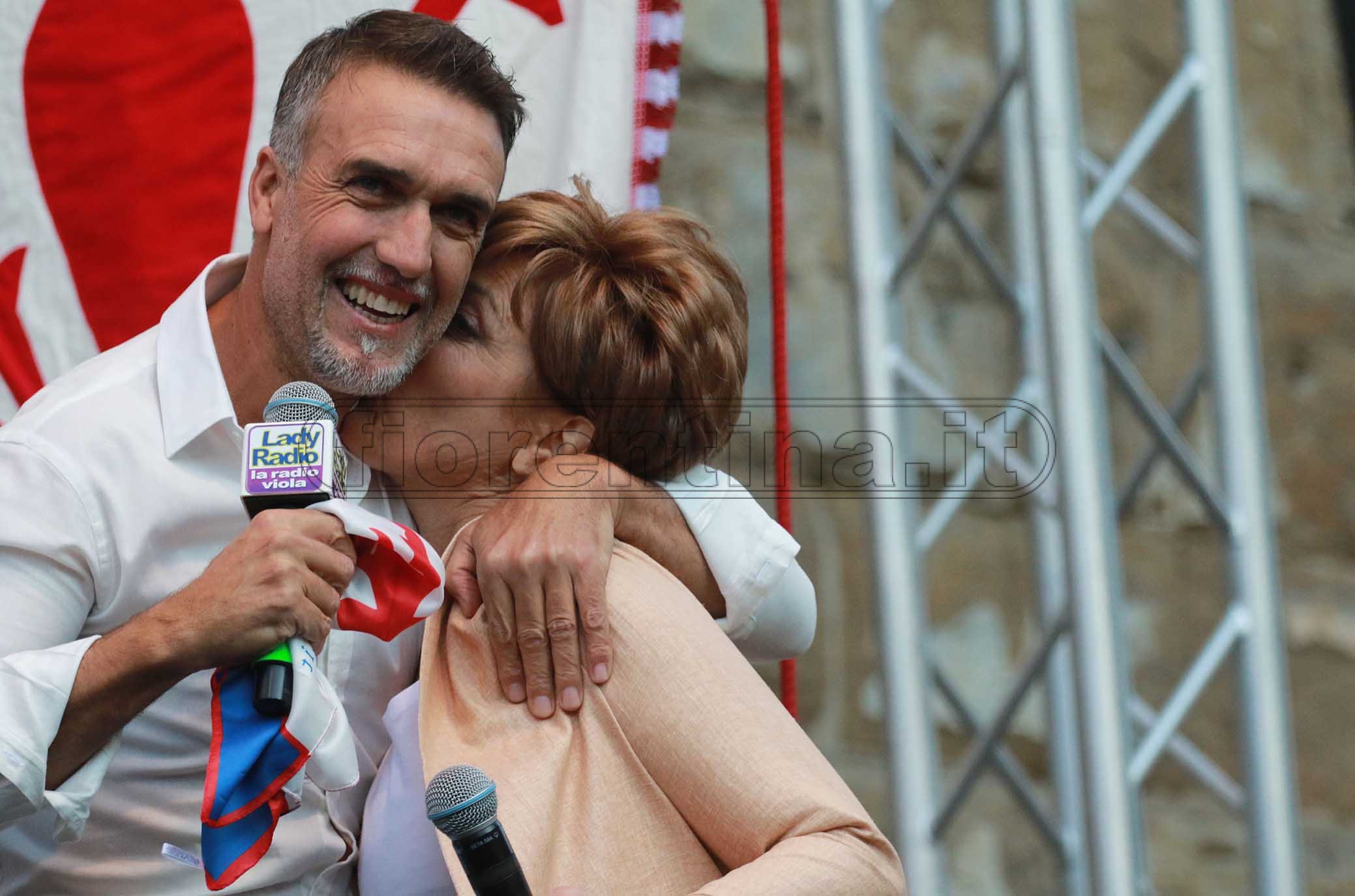 FIORENTINA 31-03-2019 GFESTA PER I 50 ANNI DI GABRIEL BATISTUTA IN PIAZZA DELLA SIGNORIA. GALASSI SILVANO/SILPRESS