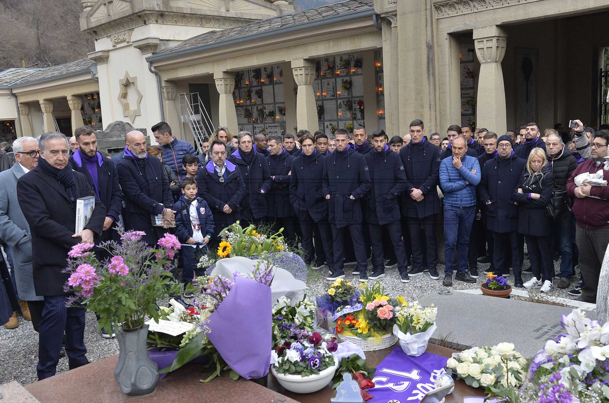 La Fiorentina a San Pellegrino per ricordare Davide Astori. Le immagini di VI.IT