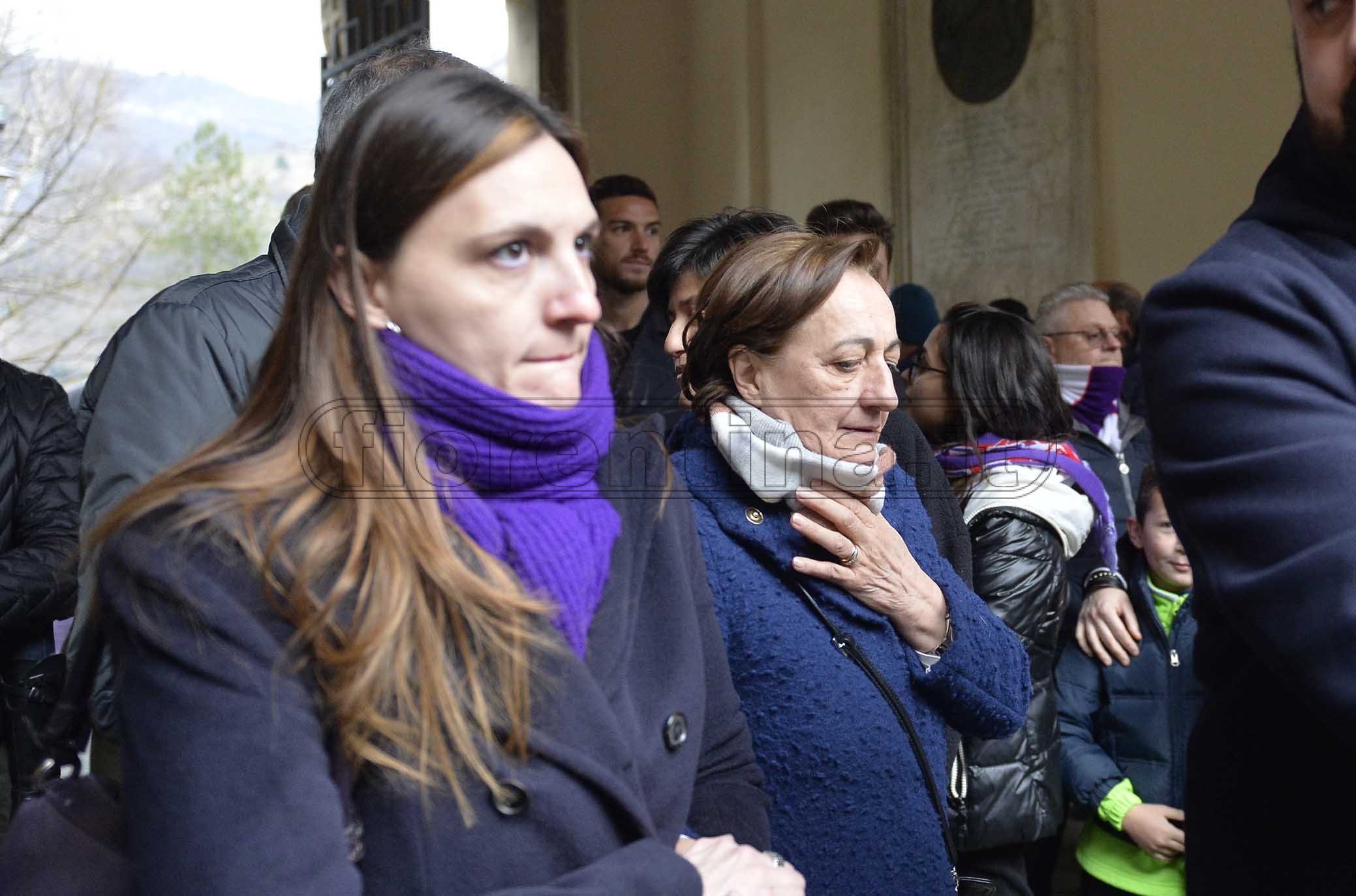 Bergamo 04-03-2019. La squadra a San Pellegrino per commemorare il capitano Davide Astori ad un anno di distanza dalla sua tragica scomparsa. LA MAMMA DI DAVIDE ASTORI. GALASSI SILVANO/SILPRESS