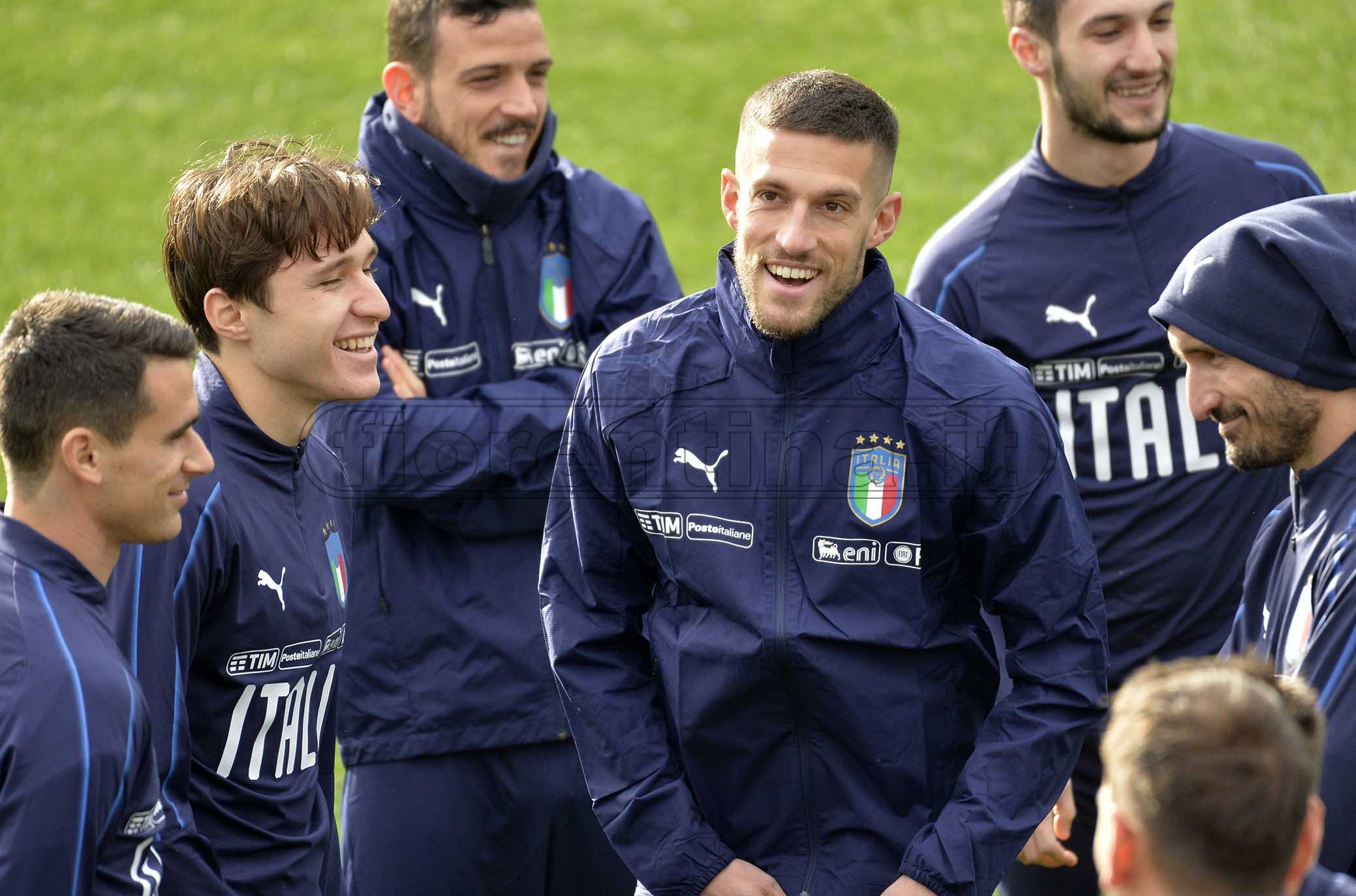 COVERCIANO 18-03-2019 RITIRO DELLA NAZIONALE. CRISTIANO BIRAGHI E FEDERICO CHIESA. GALASSI SILVANO/SILPRESS