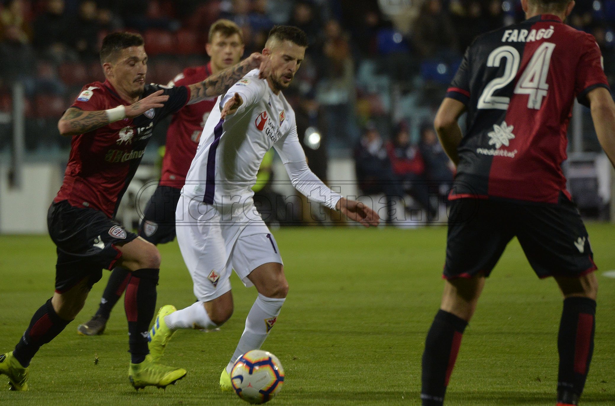 CAGLIARI-FIORENTINA 15-03-2019 KEVIN MIRALLAS GALASSI SILVANO/SILPRESS