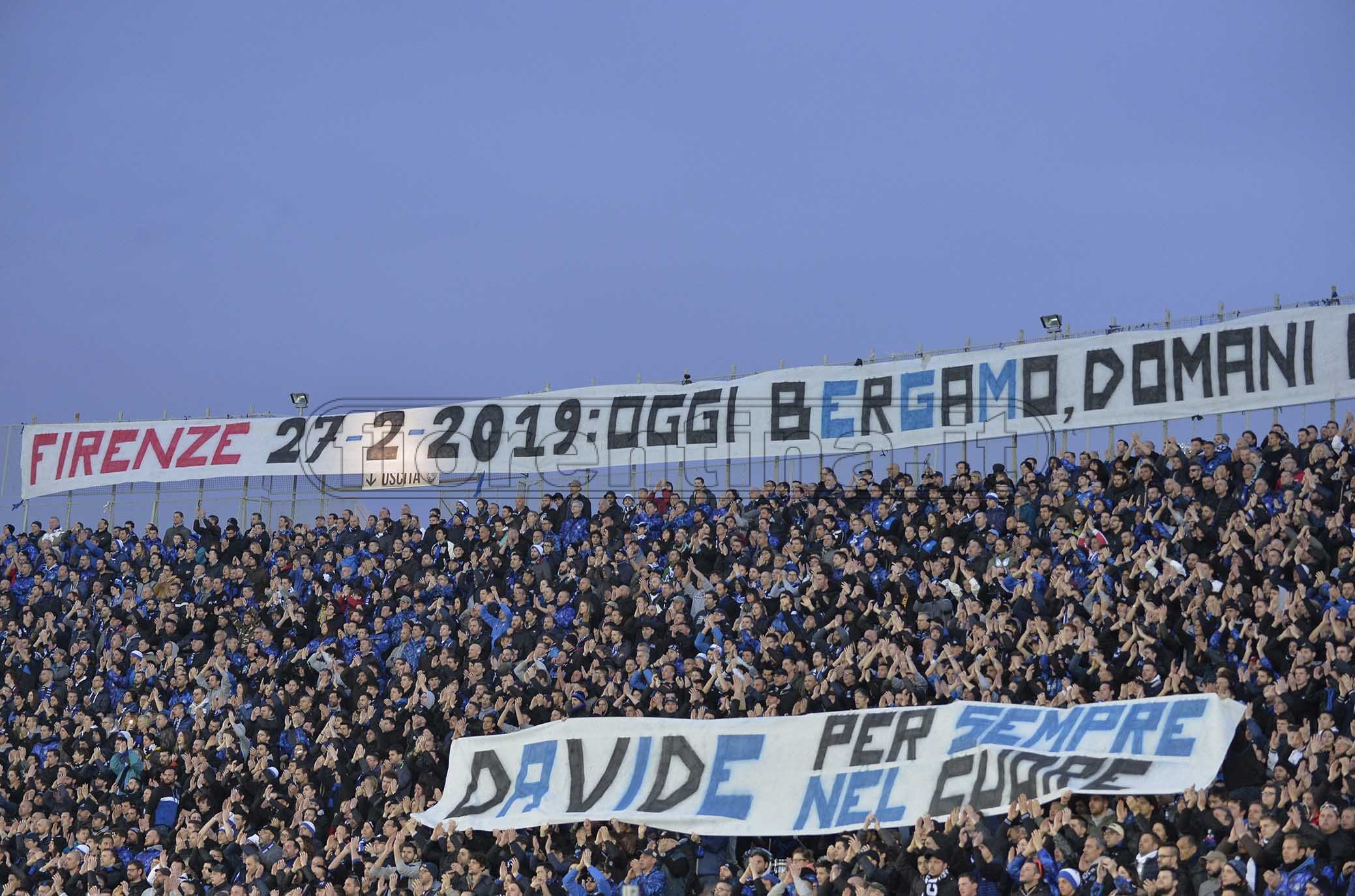 ATALANTA-FIORENINA 03-03-2019 IN RICORDO DI DAVIDE ASTORI. GALASSI SILVANO/SILPRESS