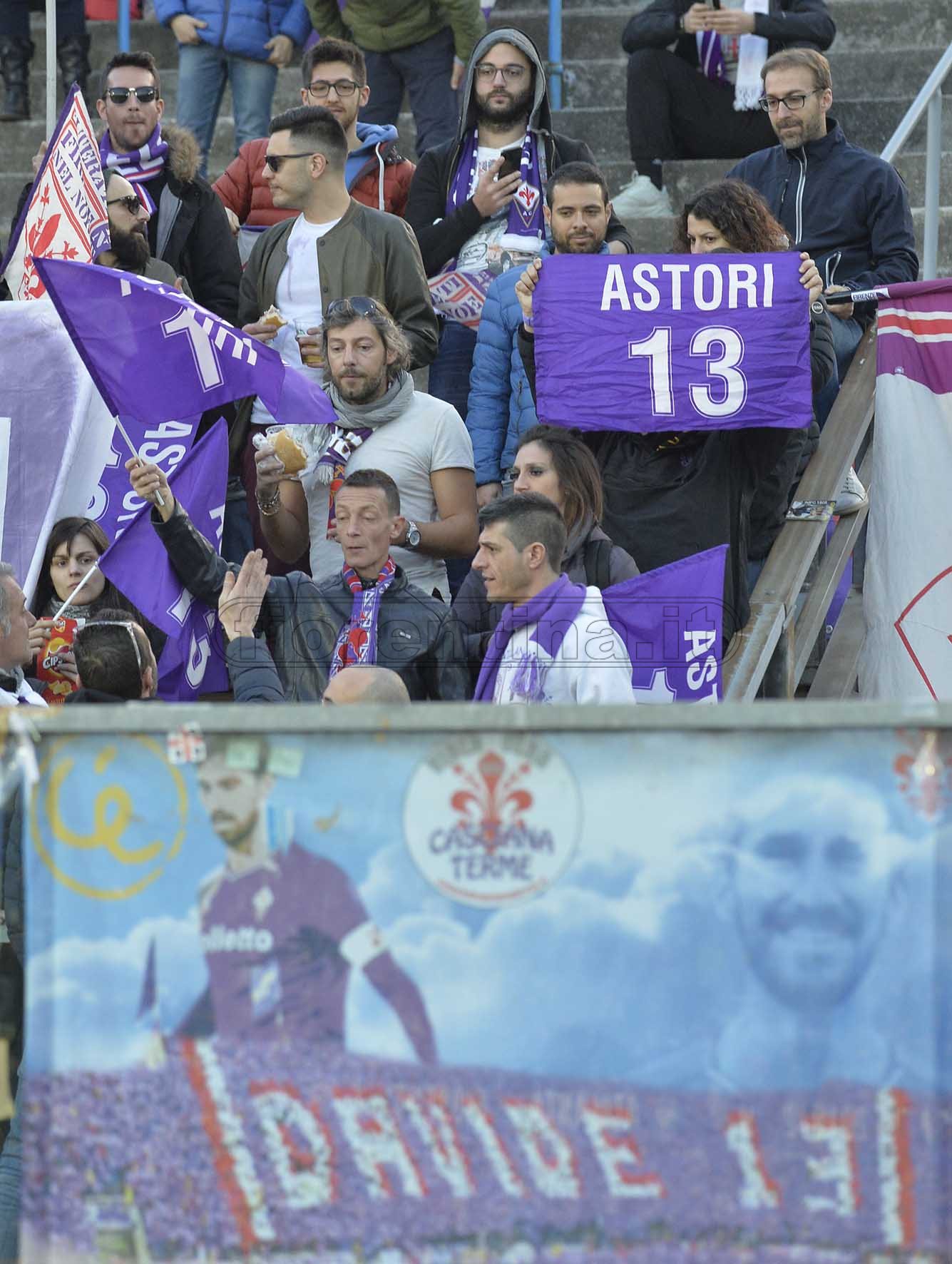 ATALANTA-FIORENINA 03-03-2019 IN RICORDO DI DAVIDE ASTROI DEI TIFOSI DELLA FIORENTINA. GALASSI SILAVNO/SILPRESS
