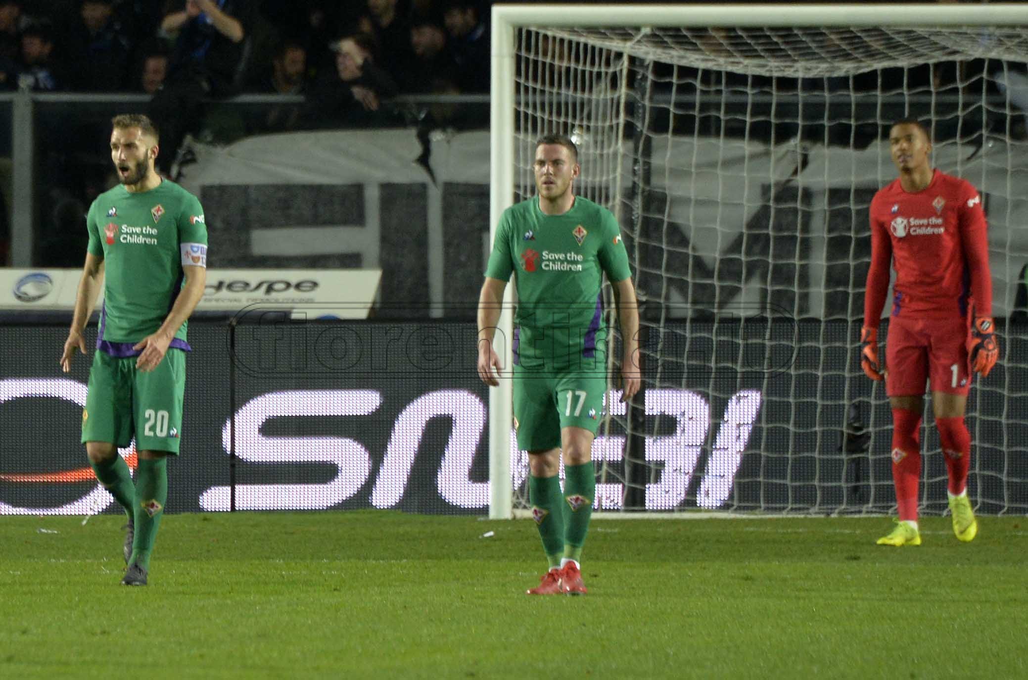 ATALANTA-FIORENTINA 03-03-2019 DELUSIONE FIORENTINA PEZZELLA, VERETOUT E LAFONT. GALASSI SILVANO/SILPRESS