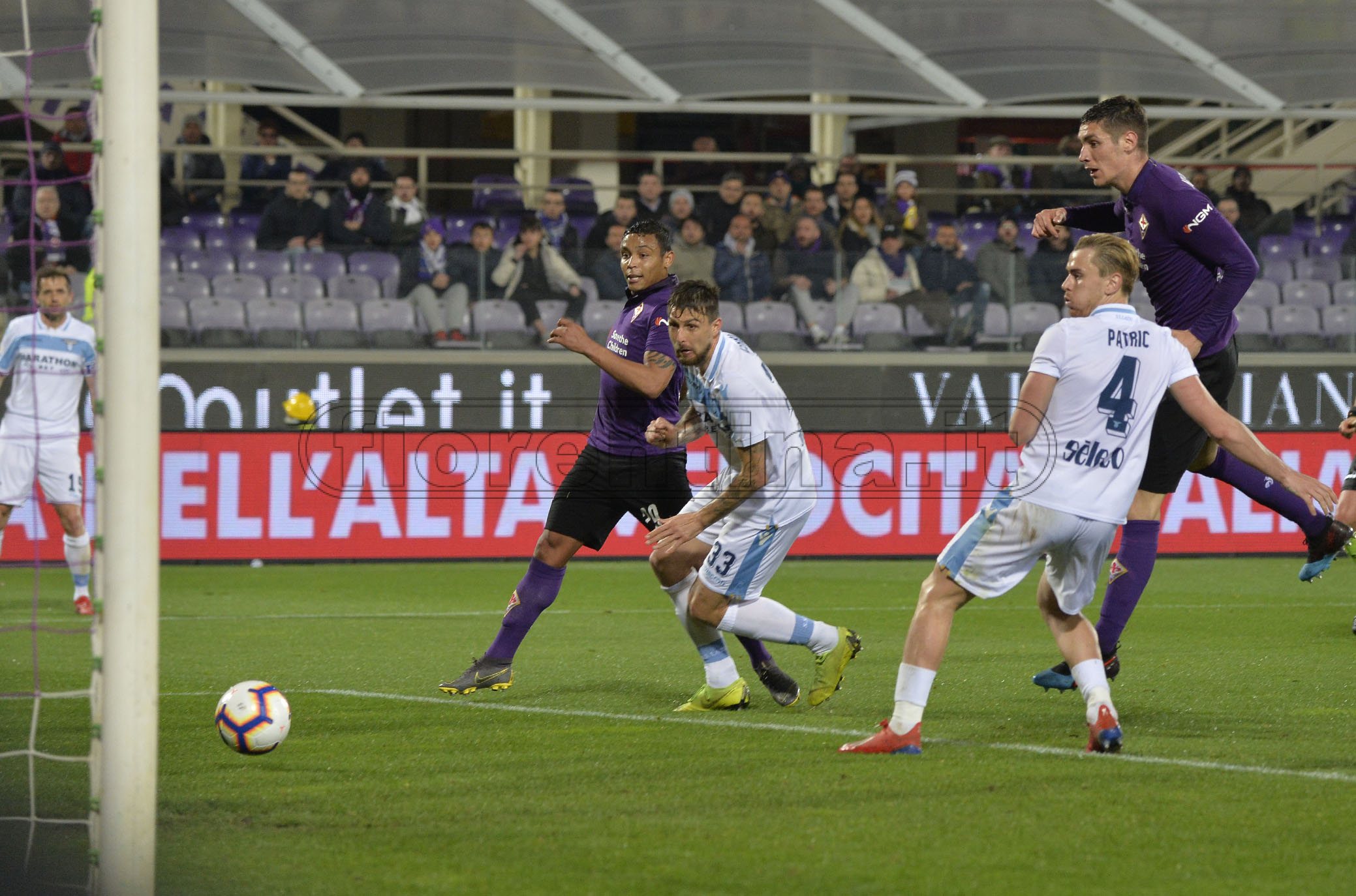 FIORENTINA-LAZIO 10-03-2019 GOL DI LUIS MURIEL. GALASSI SILVANO/SILPRESS