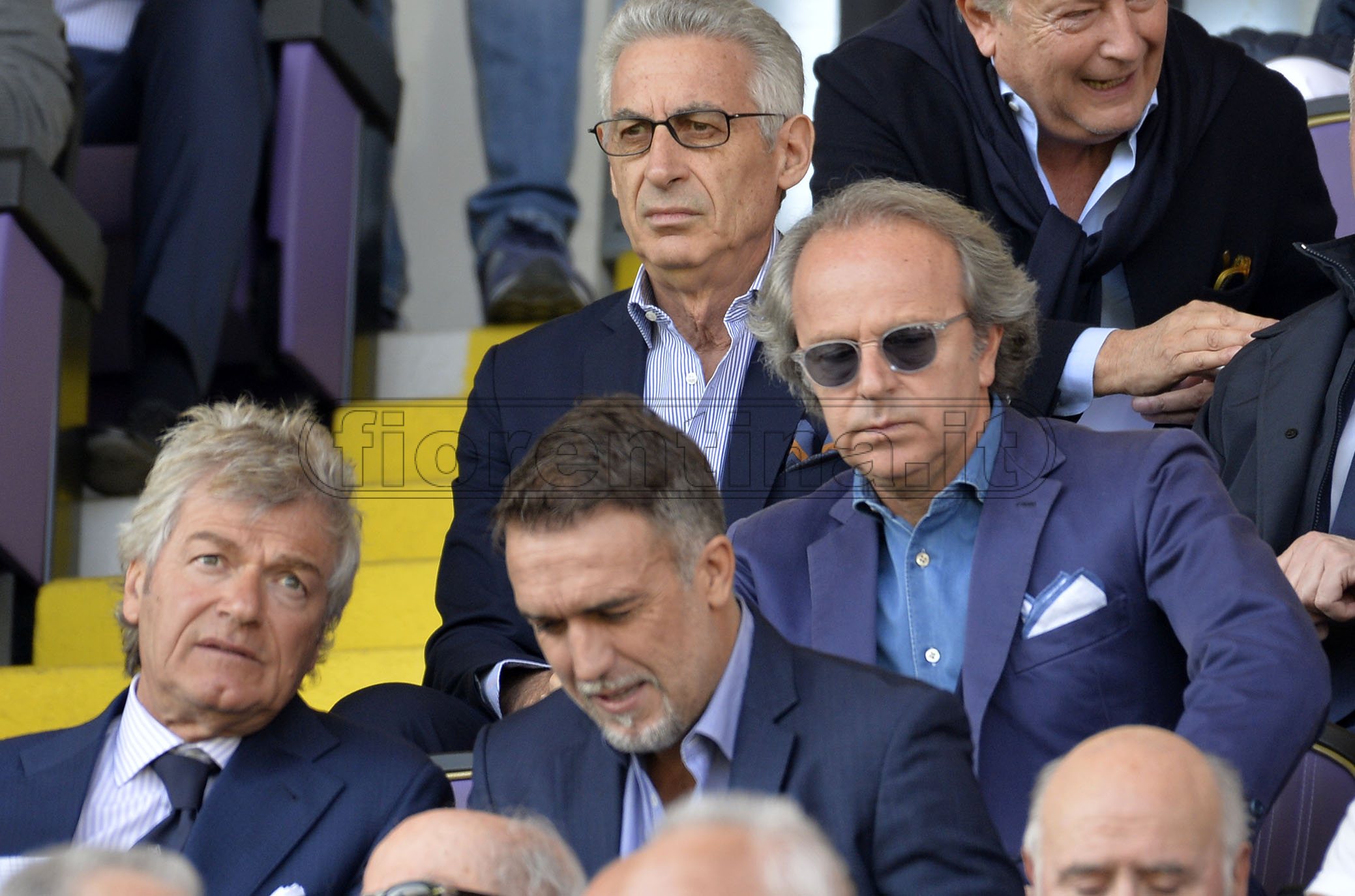 FIORENTINA-TORINO 31-03-2019 GINO SALICA, ANDREA DELLA AVLLE, GIANCARLO ANTOGNONI E GABRIEL BATISTUTA. GALASSI SILVANO/SILPRESS