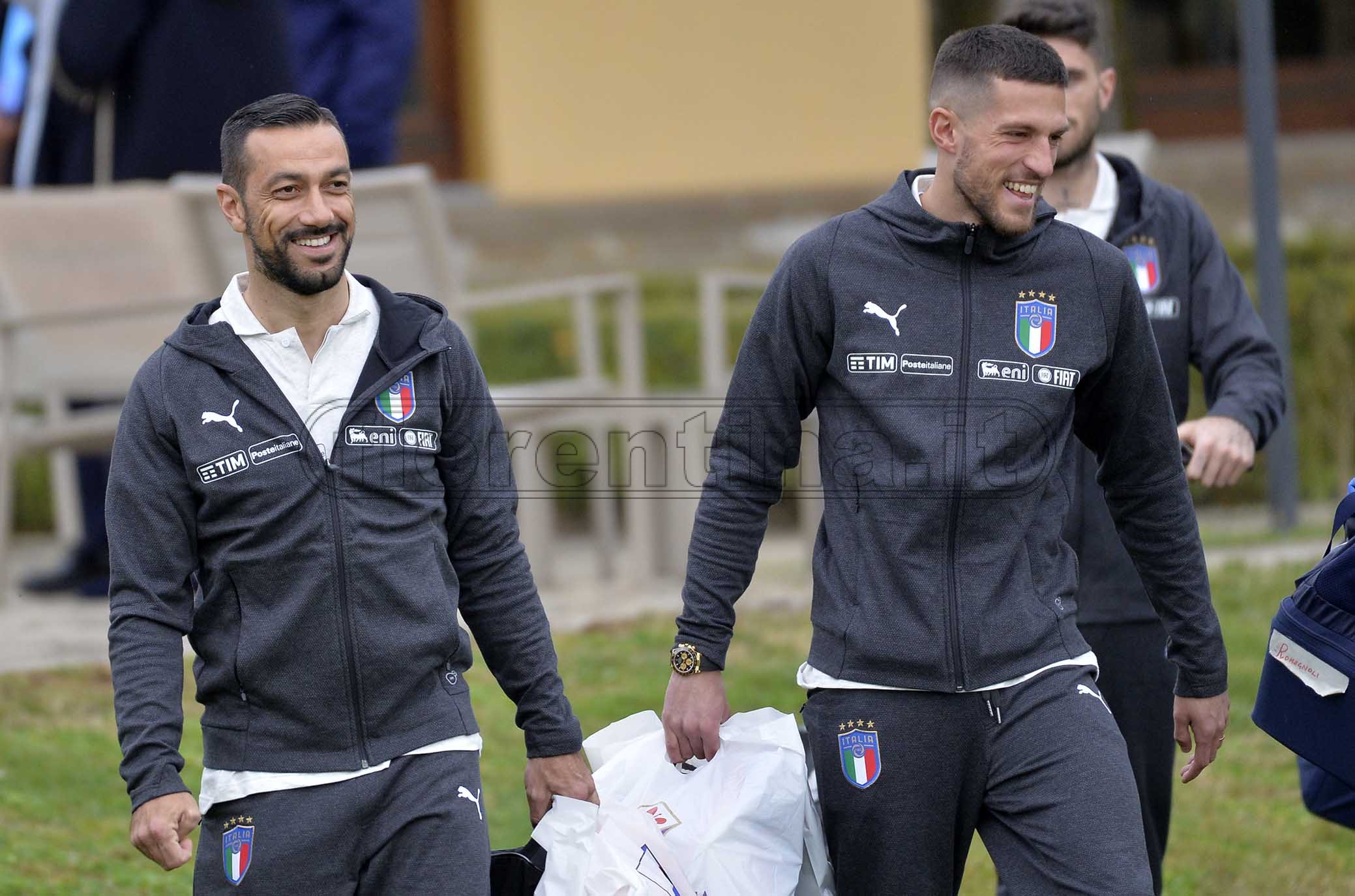 COVERCIANO 18-03-2019 RITIRO DELLA NAZIONALE. FABIO QUAGLIARELLA E CRISTIANO BIRAGHI. GALASSI SILVANO/SILPRESS
