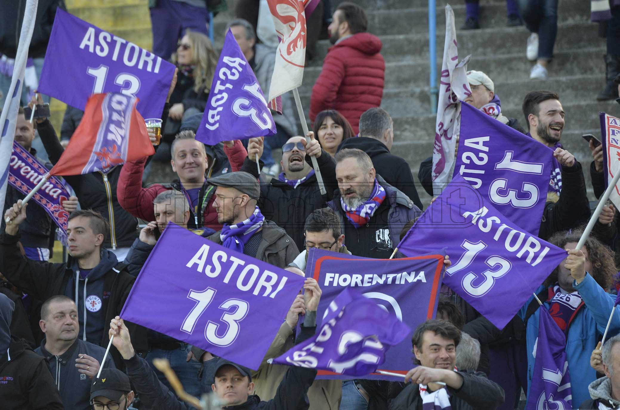 ATALANTA-FIORENINA 03-03-2019 IN RICORDO DI DAVIDE ASTROI DEI TIFOSI DELLA FIORENTINA. GALASSI SILAVNO/SILPRESS
