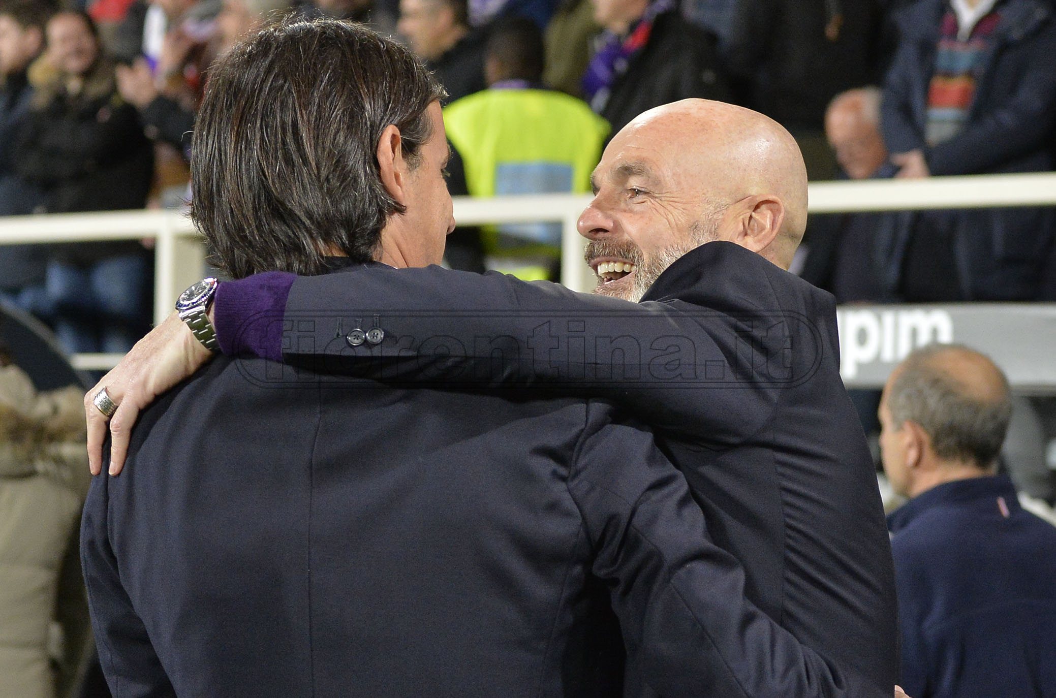 FIORENTINA-LAZIO 10-03-2019 STEFANO PIOLI SALUTA SIMONE INZAGHI. GALASSI SILVANO/SILPRESS