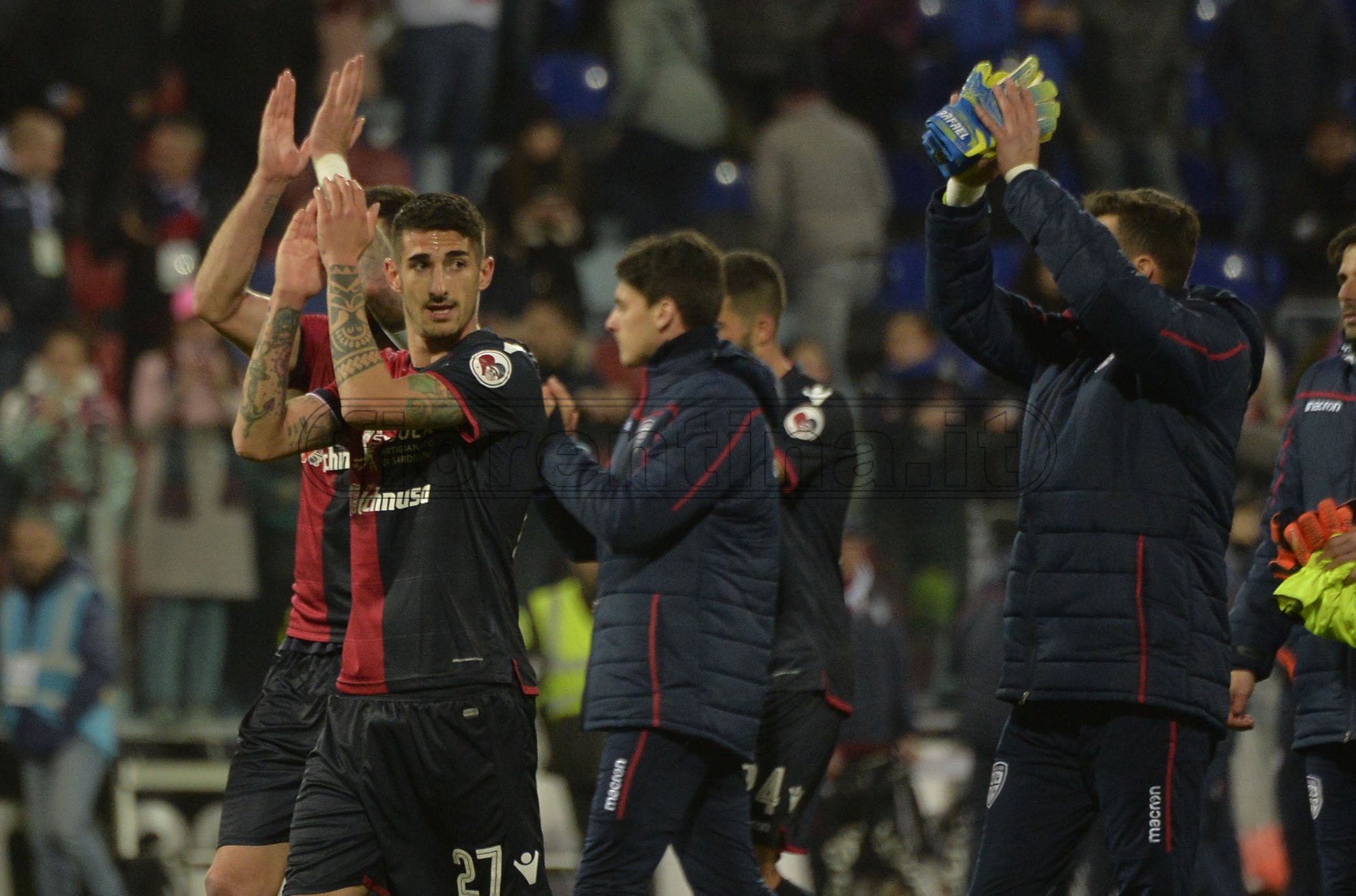 CAGLIARI-FIORENTINA 15-03-2019 esultanza CAGLIARI GALASSI SILVANO/SILPRESS