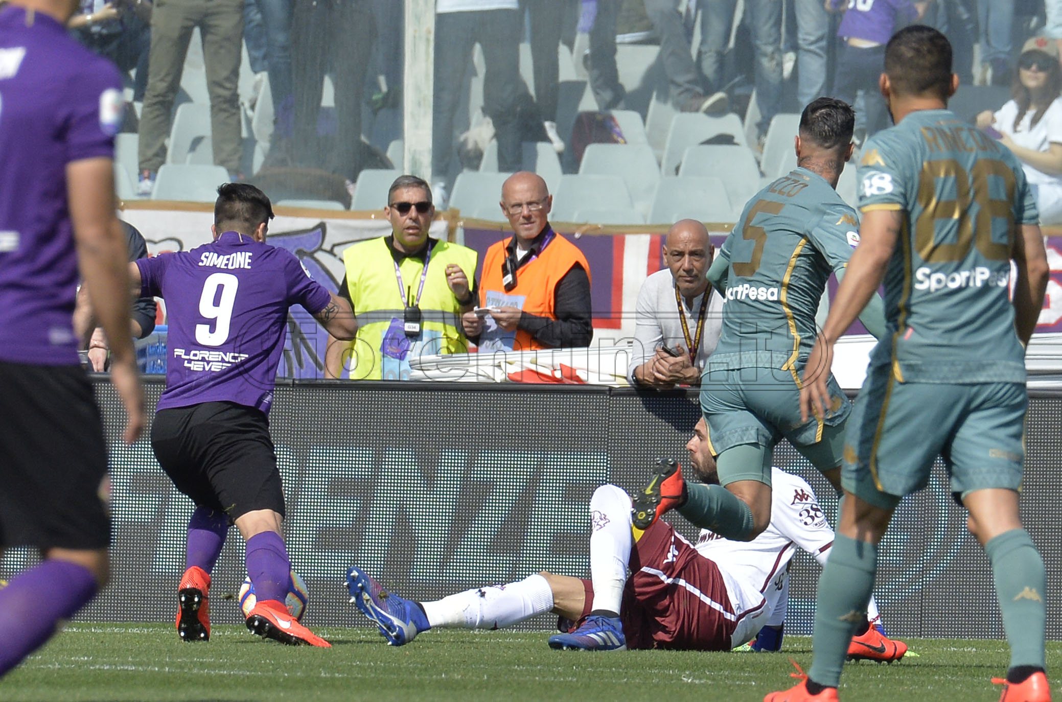FIORENTINA-TORINO 31-03-2019 GOL DI GIOVANNI SIMEONE. GALASSI SILVANO/SILPRESS