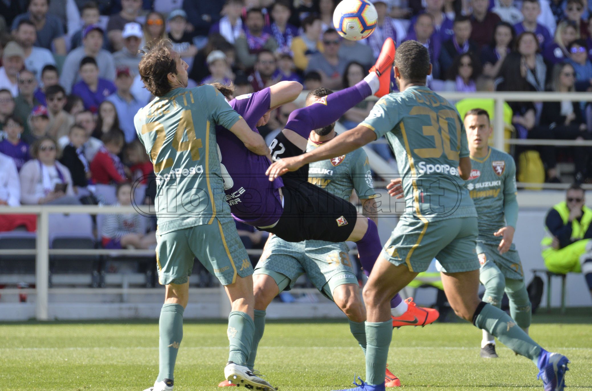FIORENTINA-TORINO 31-03-2019 ROVESCIATA DI VLAHOVIC. GALASSI SILVANO/SILPRESS