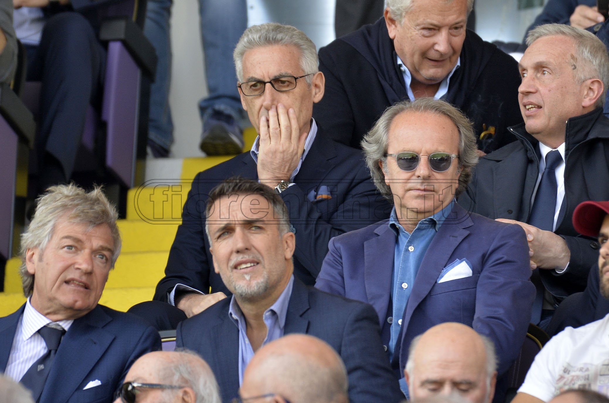 FIORENTINA-TORINO 31-03-2019 GINO SALICA, ANDREA DELLA AVLLE, GIANCARLO ANTOGNONI E GABRIEL BATISTUTA. GALASSI SILVANO/SILPRESS