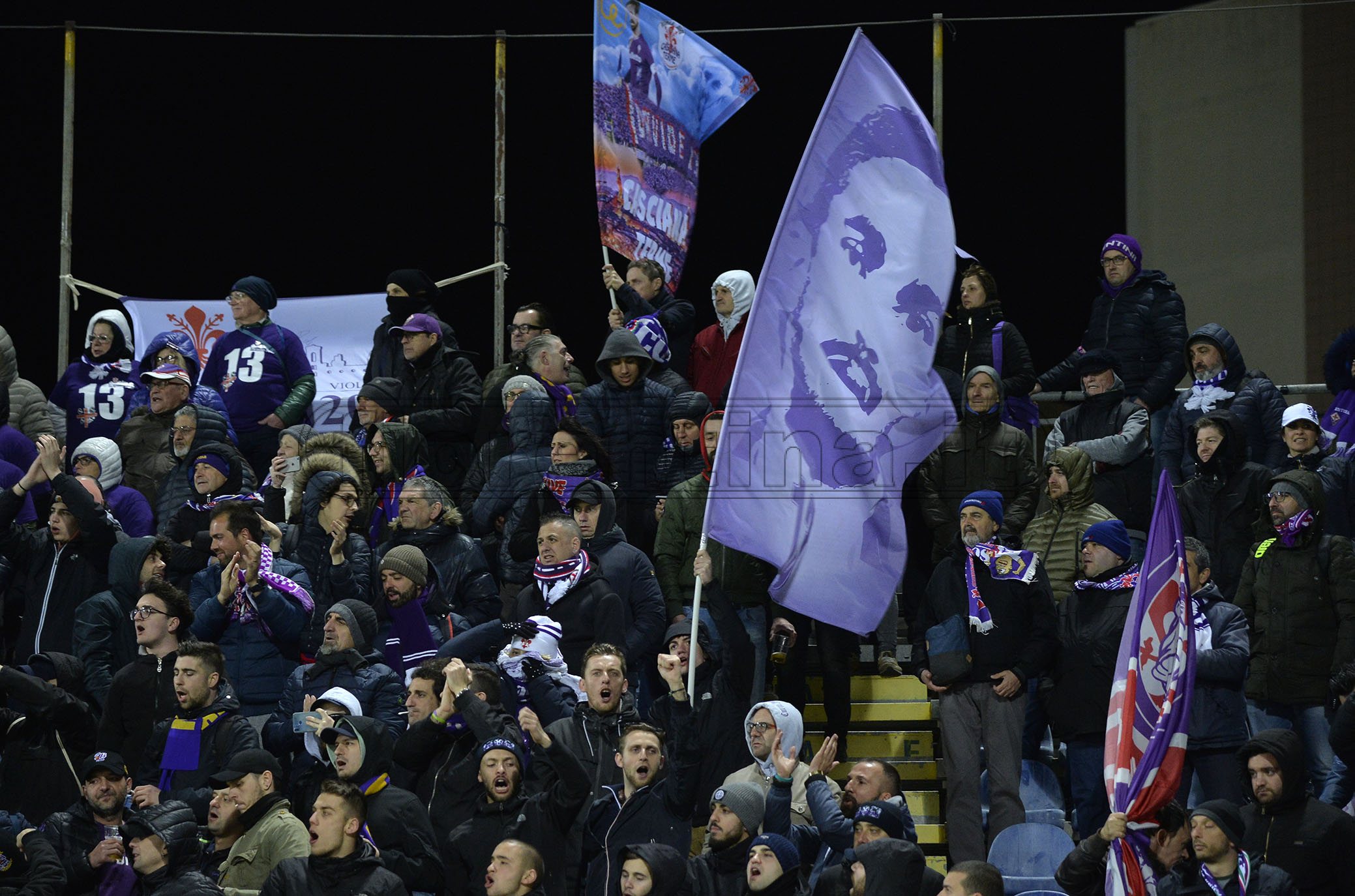 Atf: 308 tifosi viola nel settore ospiti della Sardegna Arena di Cagliari