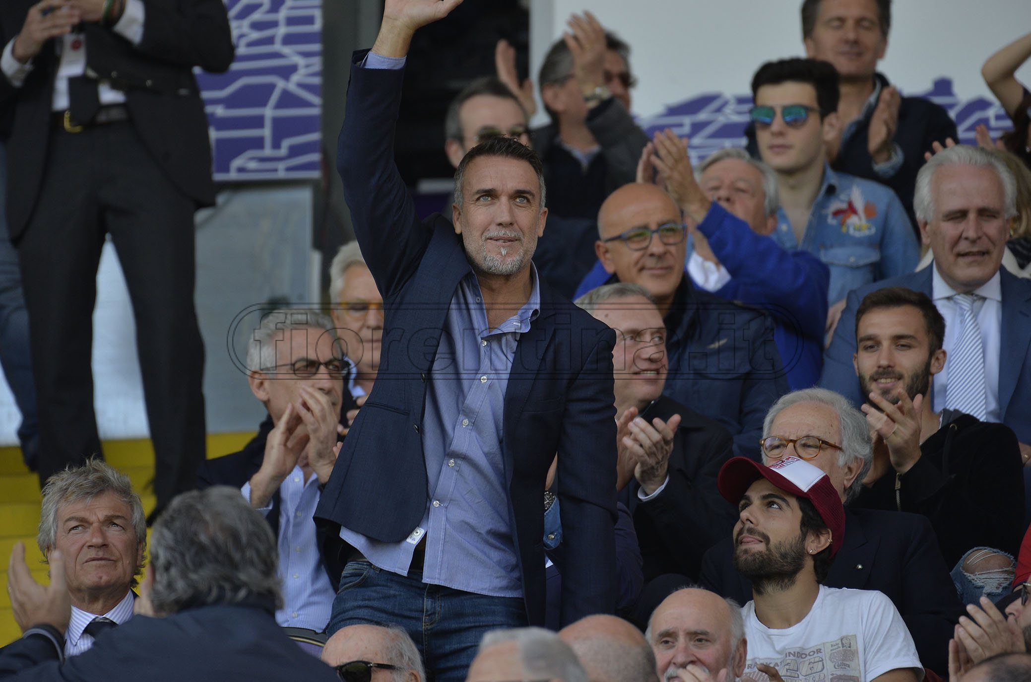 FIORENTINA-TORINO 31-03-2019 GABRIEL BATISTUTA SALUTA. GALASSI SILVANO/SILPRESS
