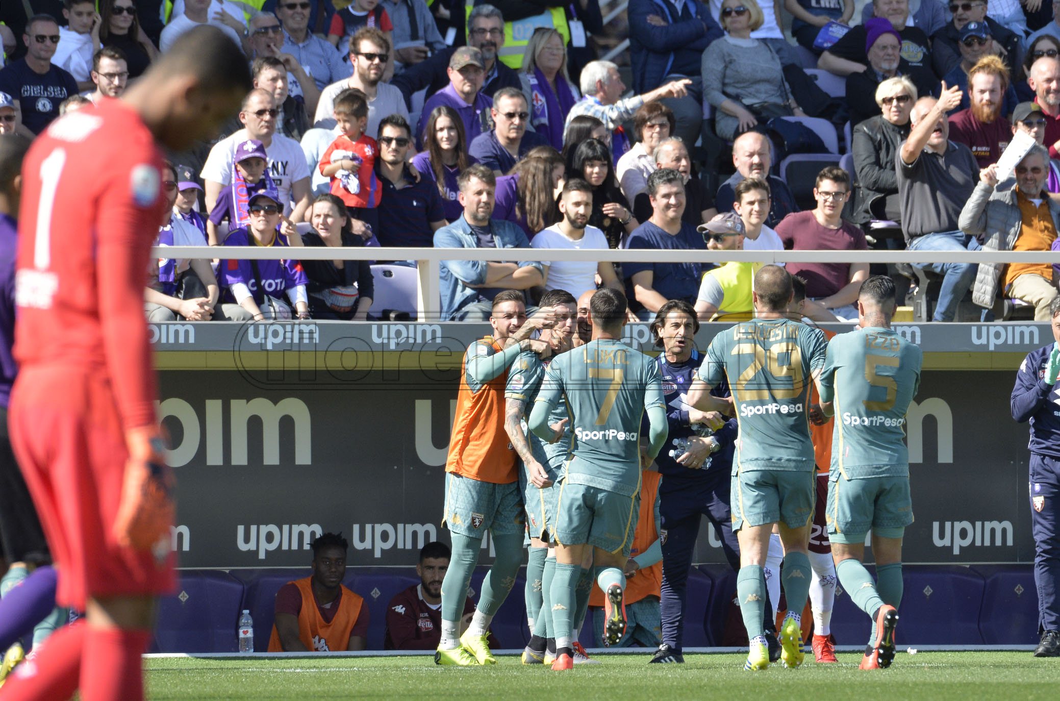 FIORENTINA-TORINO 31-03-2019 ESULTANZA TORINO. GALASSI SILVANO/SILPRESS