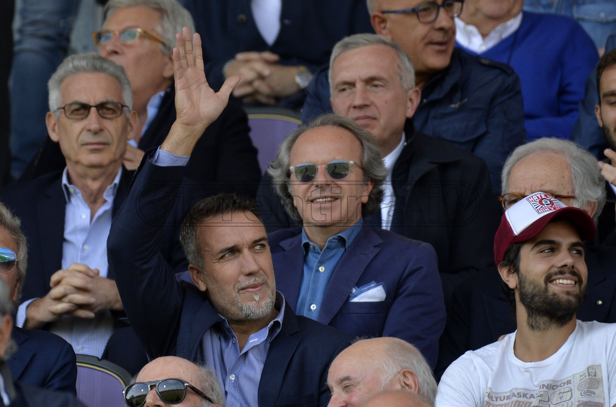 FIORENTINA-TORINO 31-03-2019 GABRIEL BATISTUTA SALUTA. GALASSI SILVANO/SILPRESS