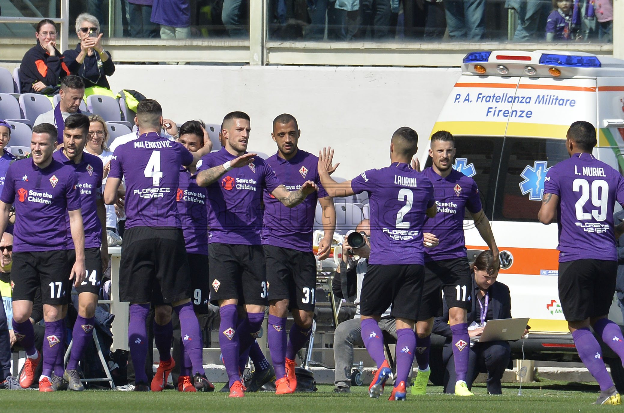 FIORENTINA-TORINO 31-03-2019 ESULTANZA DI GIOVANNI SIMEONE. GALASSI SILVANO/SILPRESS