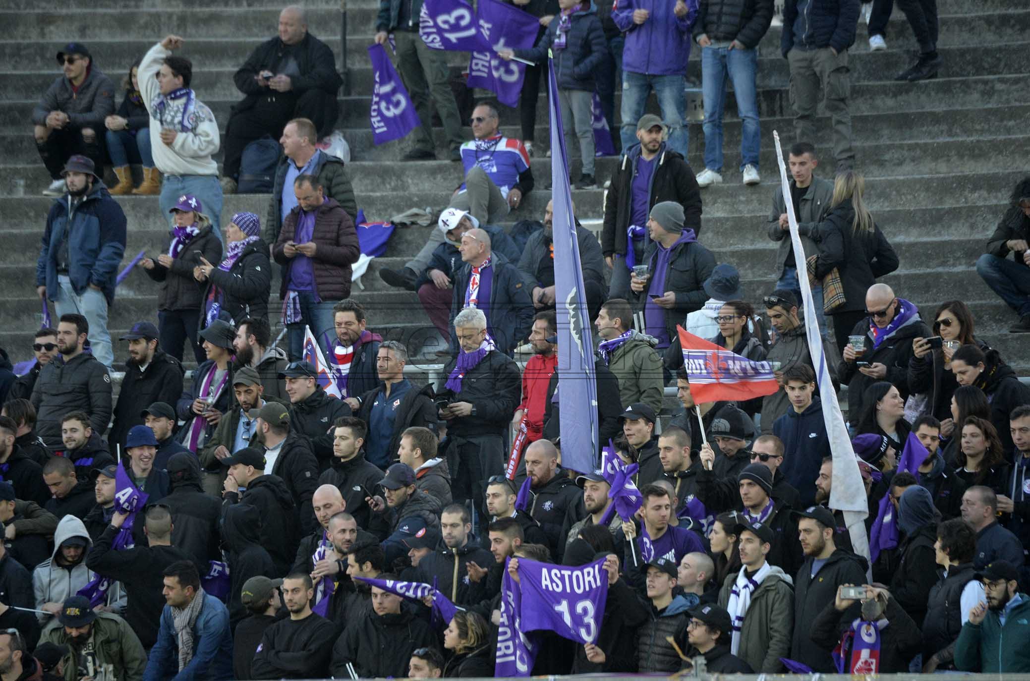 ATALANTA-FIORENTINA 03-03-2019 TIFOSI DELLA FIORENTINA GALASSI SILVANO/SILPRESS