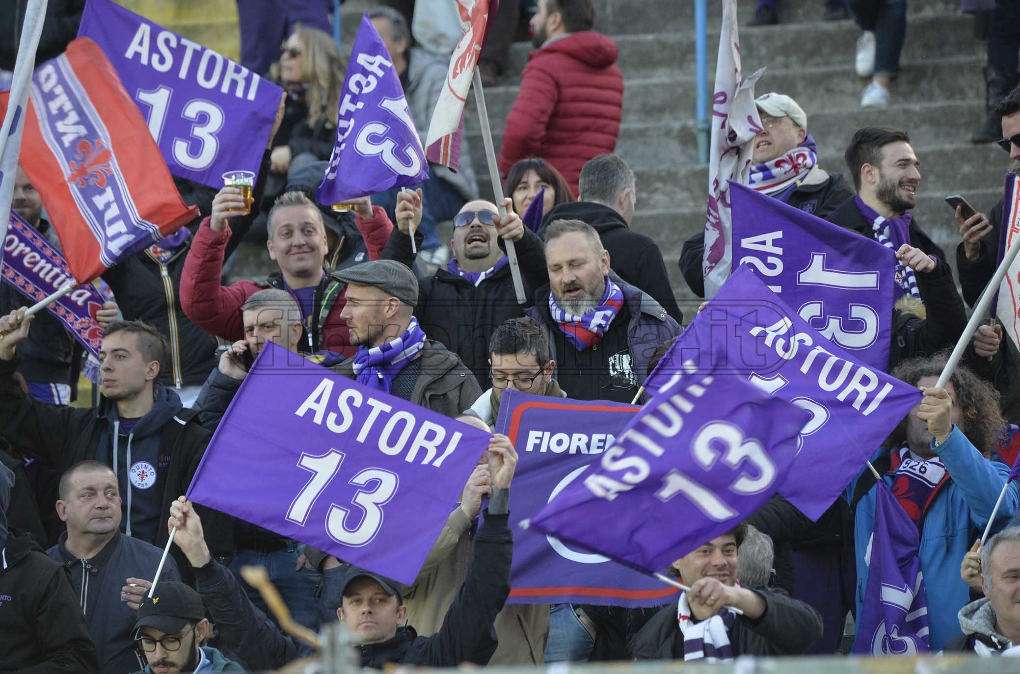ATALANTA-FIORENTINA 03-03-2019 TIFOSI DELLA FIORENTINA GALASSI SILVANO/SILPRESS