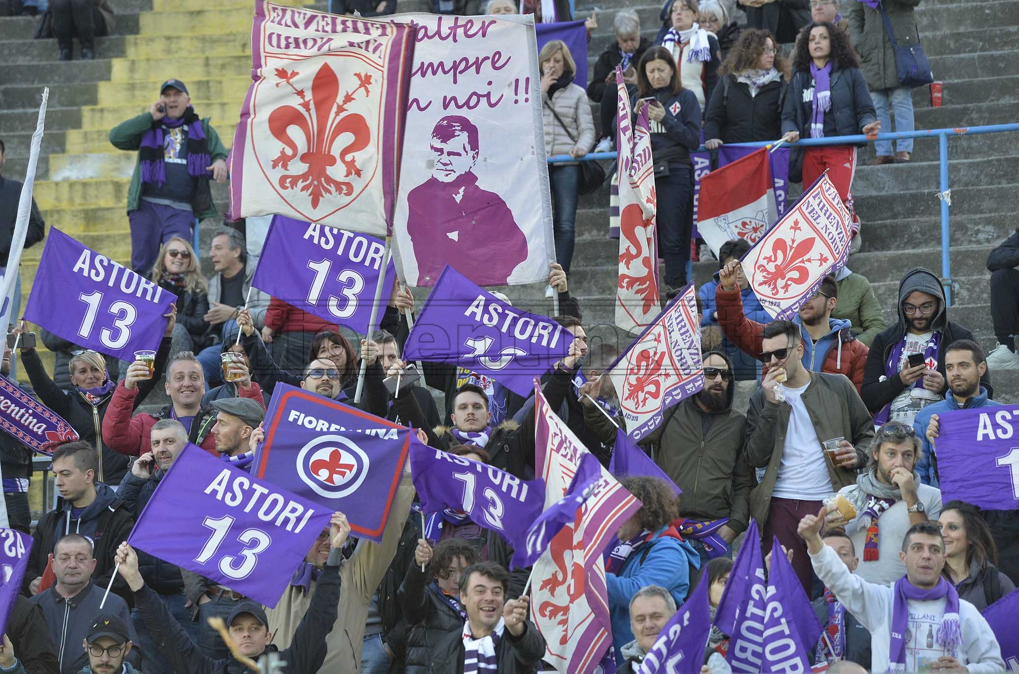 ATALANTA-FIORENTINA 03-03-2019 TIFOSI DELLA FIORENTINA GALASSI SILVANO/SILPRESS
