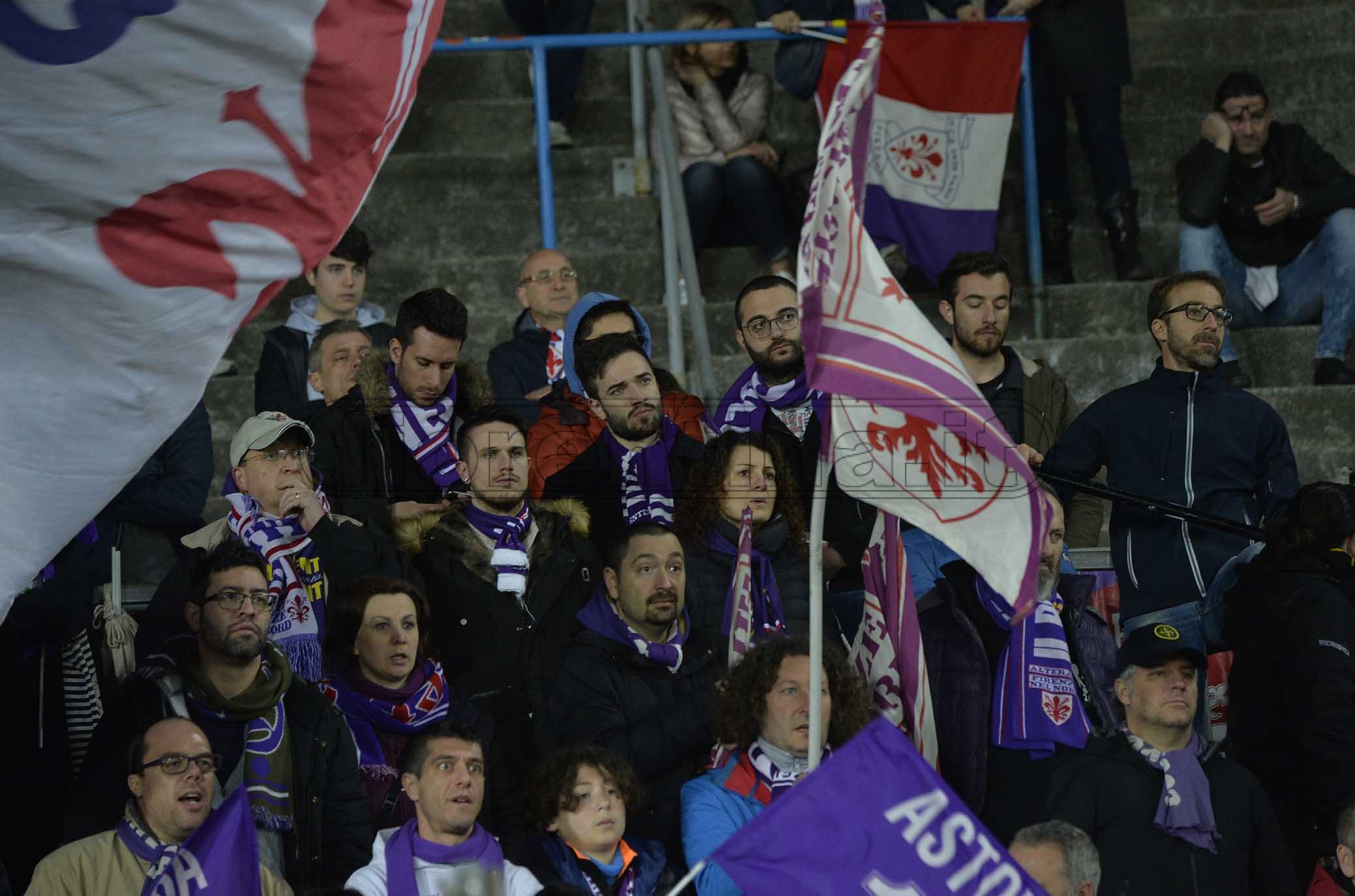 ATALANTA-FIORENTINA 03-03-2019 TIFOSI DELLA FIORENTINA GALASSI SILVANO/SILPRESS