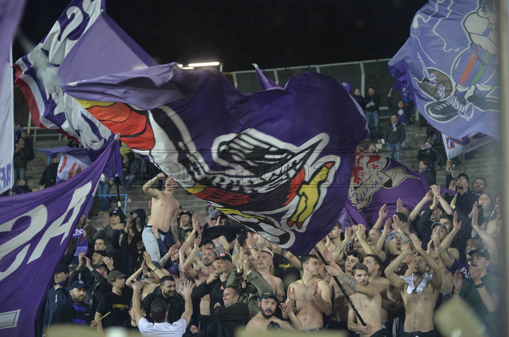 ATALANTA-FIORENTINA 03-03-2019 TIFOSI DELLA FIORENTINA GALASSI SILVANO/SILPRESS