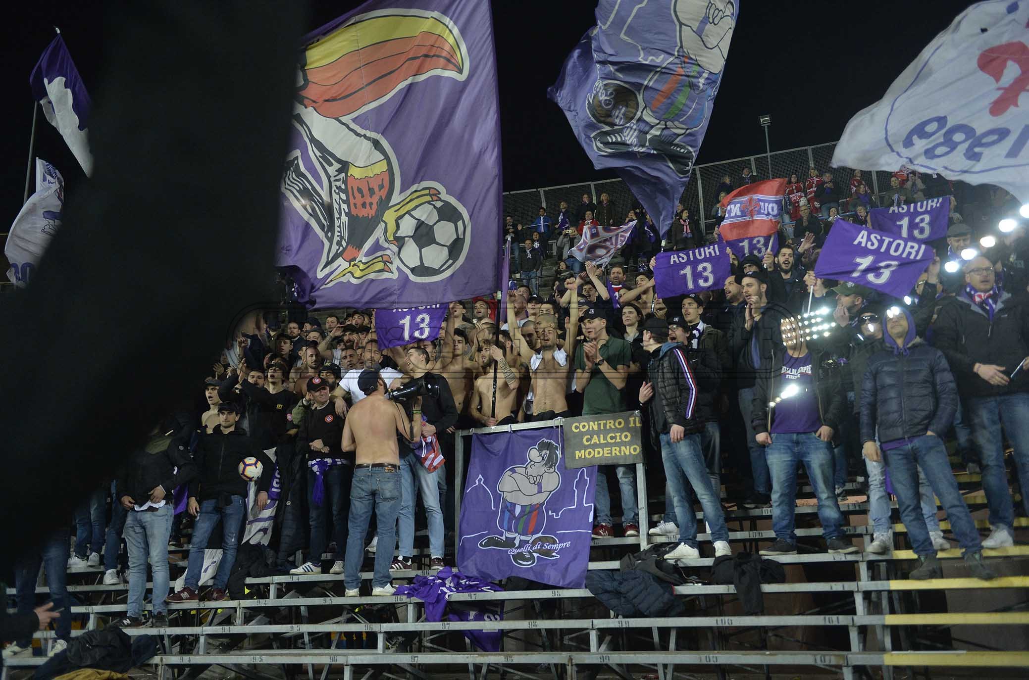 ATALANTA-FIORENTINA 03-03-2019 TIFOSI DELLA FIORENTINA GALASSI SILVANO/SILPRESS