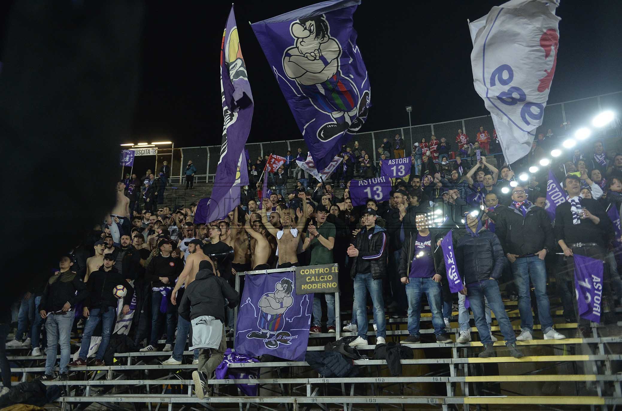 ATALANTA-FIORENTINA 03-03-2019 TIFOSI DELLA FIORENTINA GALASSI SILVANO/SILPRESS