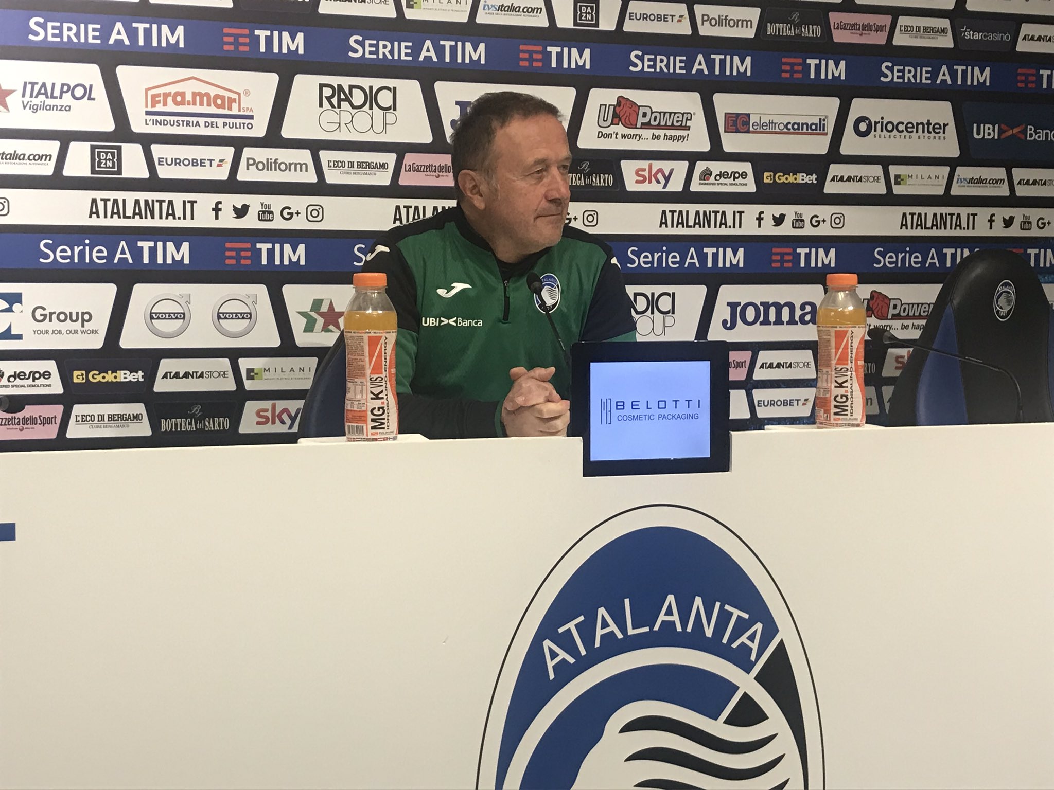 Atalanta, Gritti: "Domani mi aspetto una sfida equilibrata"