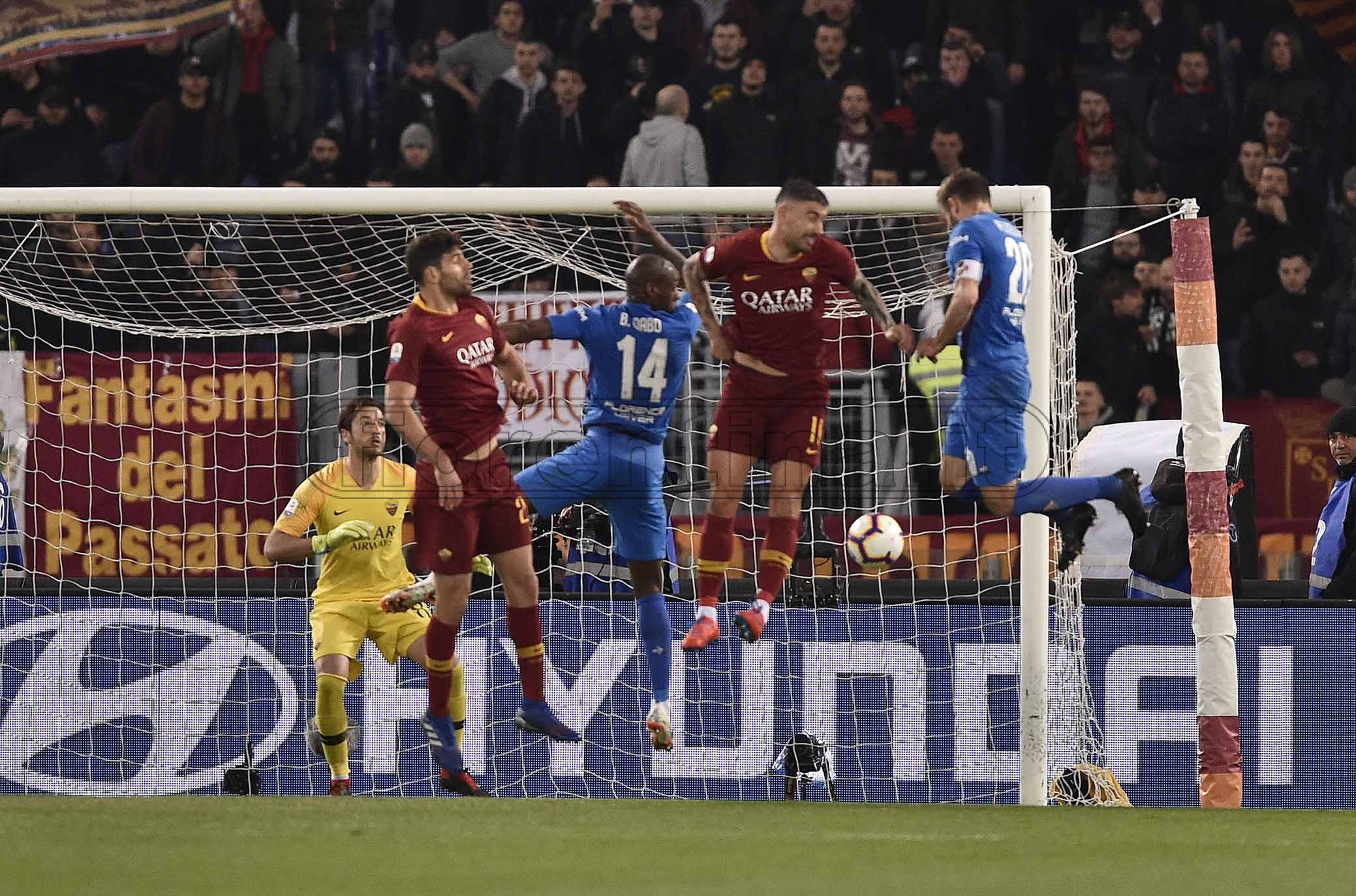 ROMA-FIORENTINA 03-04-2019 GOL DI GERMAN PEZZELLA. SILPRESS