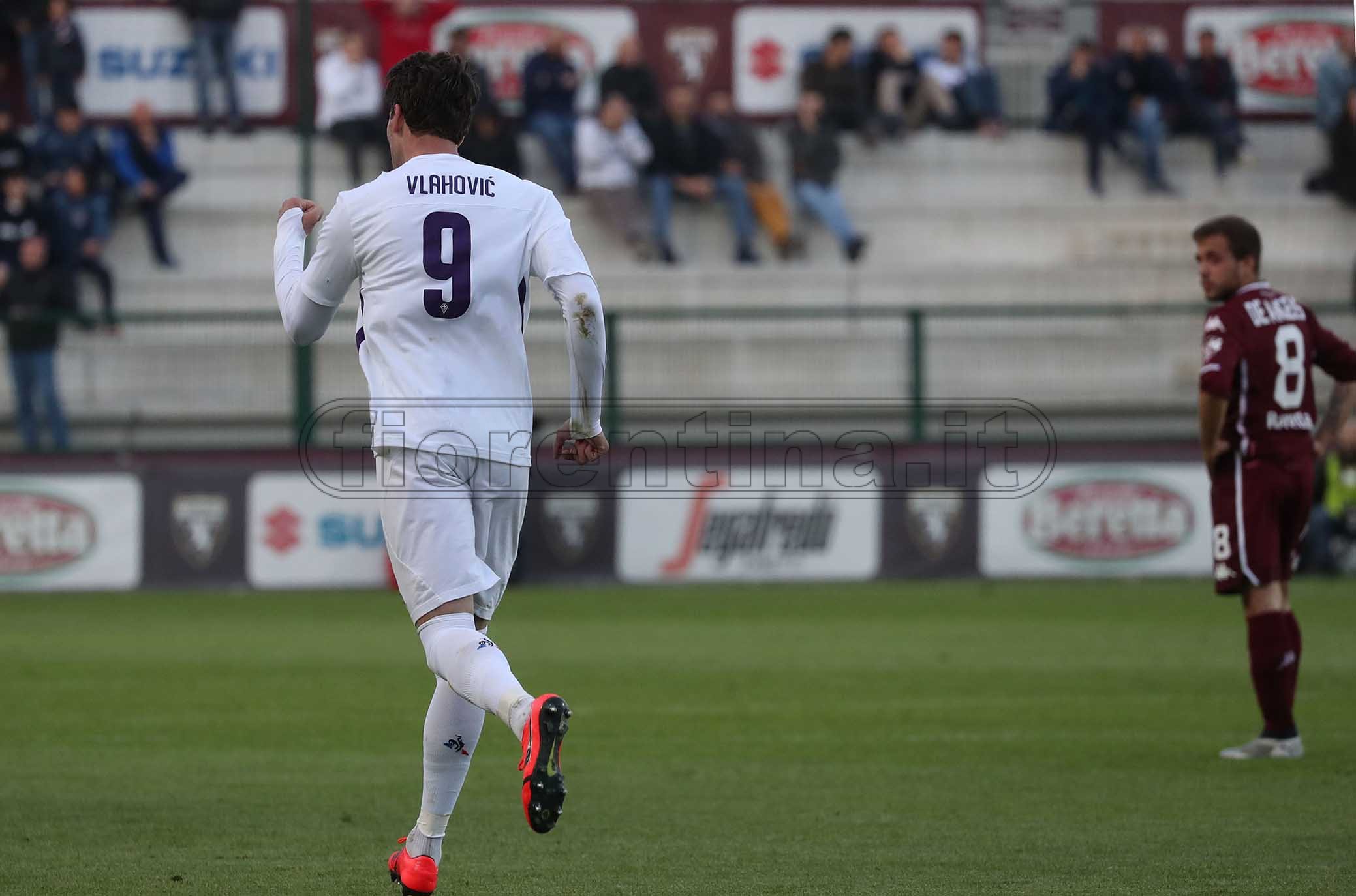 TORINO PRIMAVERA-FIORENTINA PRIMAVERA FINALE DI COPPA ITALIA. 12-04-2019 ESULTANZA DI DUSAN VLAHOVIC. GALASSI SILVANO/SILPRESS