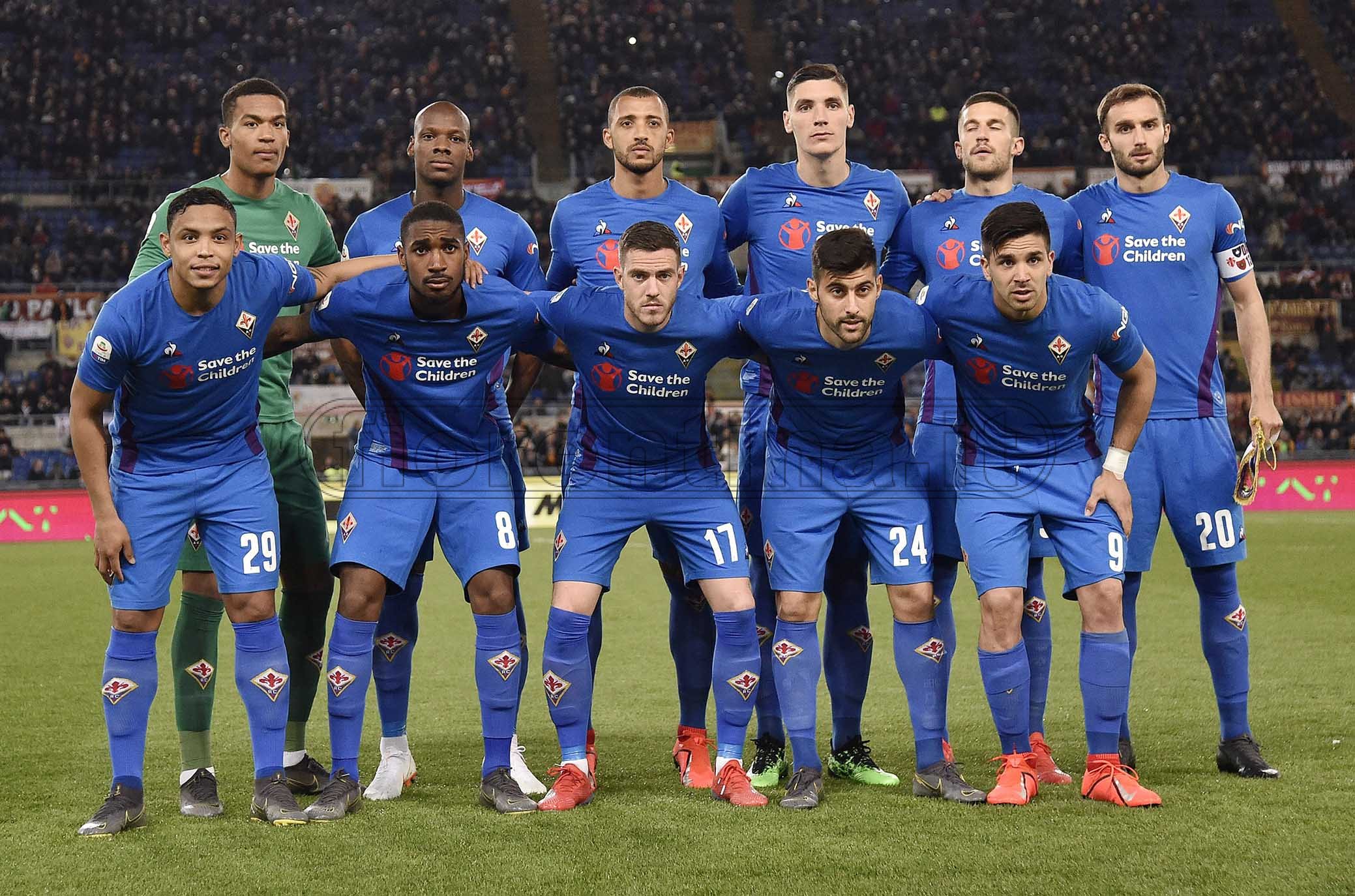 ROMA-FIORENTINA 03-04-2019 SQUADRA FIORENTINA. SILPRESS