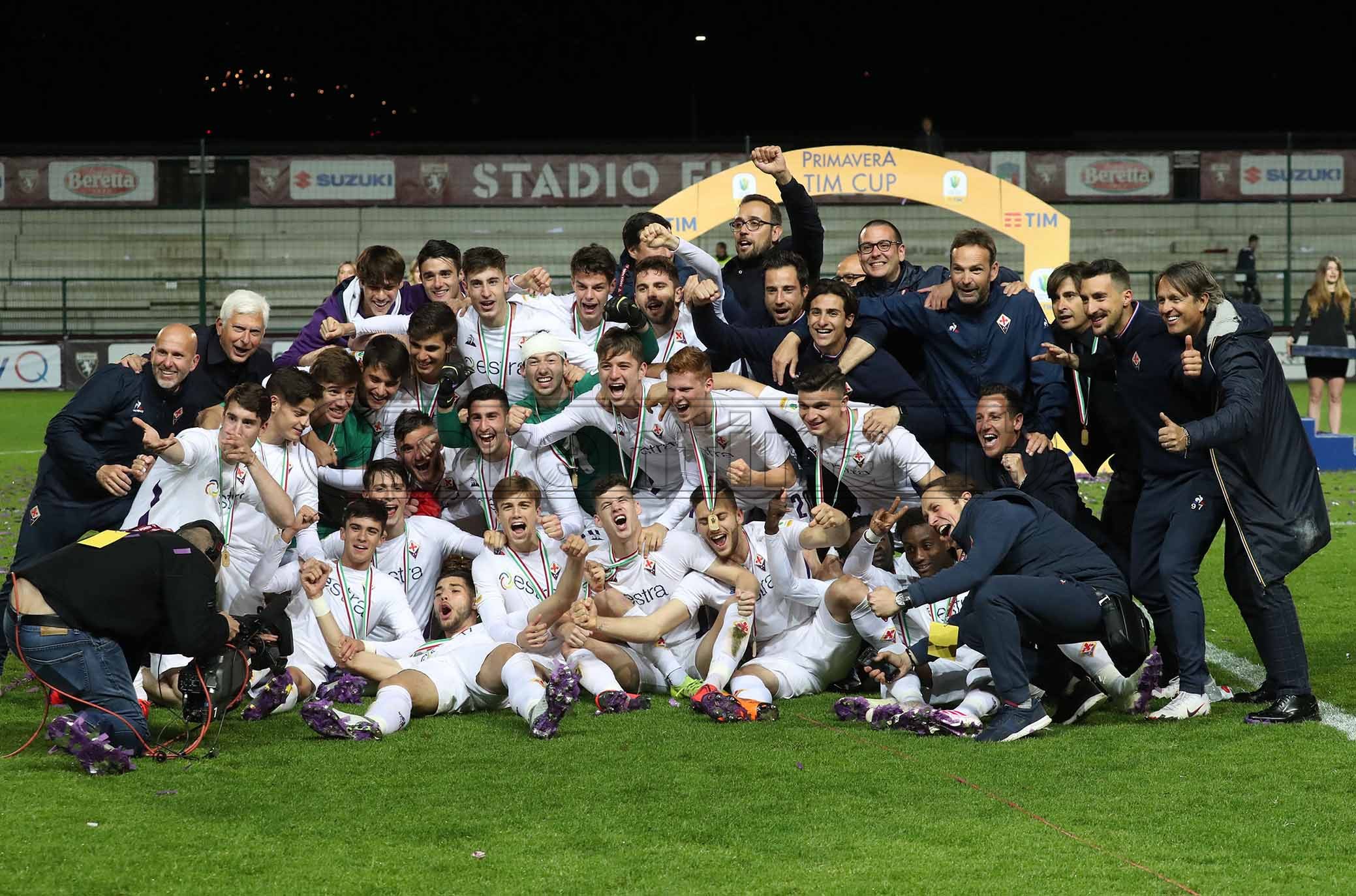 TORINO PRIMAVERA-FIORENTINA PRIMAVERA ESULTANZA PER LA COPPA ITALIA VINTA. GALASSI SILVANO/SILPRESS