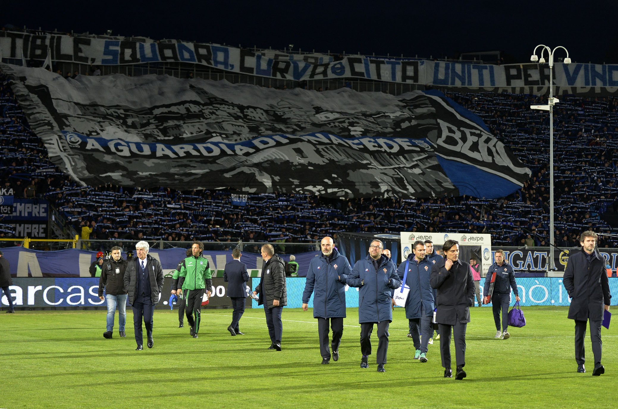 ATALANTA-FIORENTINA 25-04-2019 COREOGRAFIA DELL'ATALANTA. GALASSI SILVANO/SILPRESS