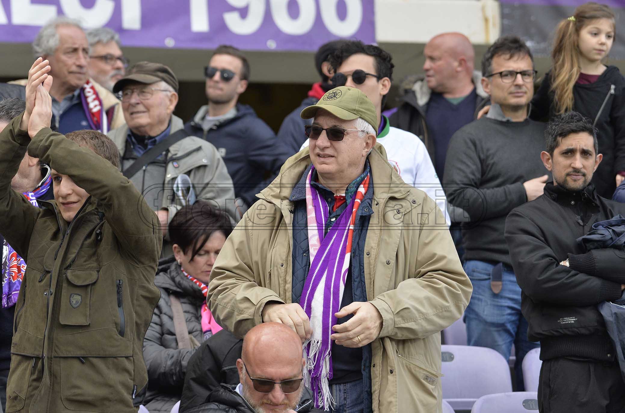 FIORENTINA PRIMAVERA 14-04-2019. TIFOSI DELLA FIORENTINA. GALASSI SILVANO/SILPRESS