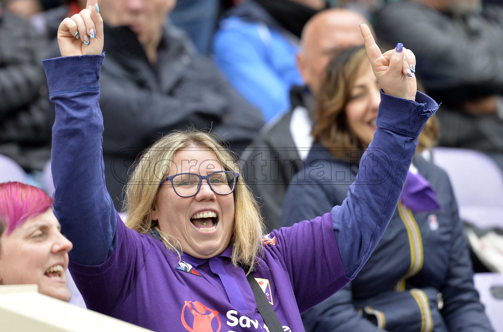 Fiorentina-Frosinone, le immagini dei tifosi viola