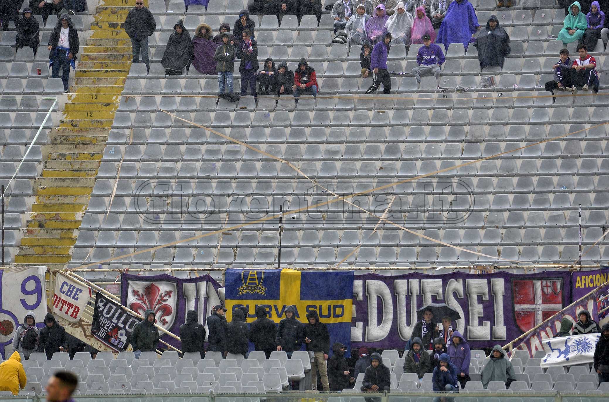 FIORENTINA PRIMAVERA 14-04-2019. TIFOSI DELLA FIORENTINA. GALASSI SILVANO/SILPRESS