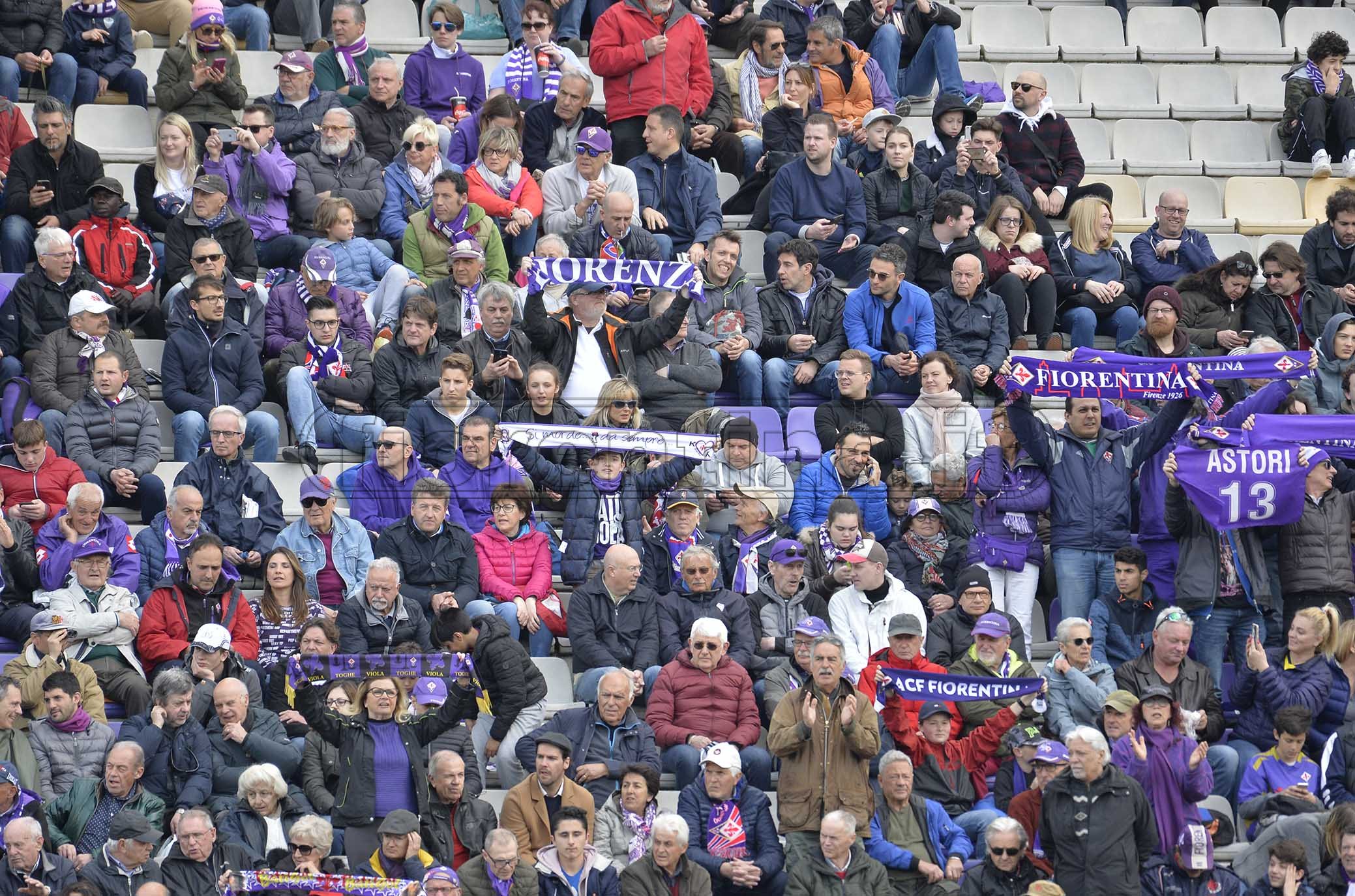FIORENTINA PRIMAVERA 14-04-2019. TIFOSI DELLA FIORENTINA. GALASSI SILVANO/SILPRESS