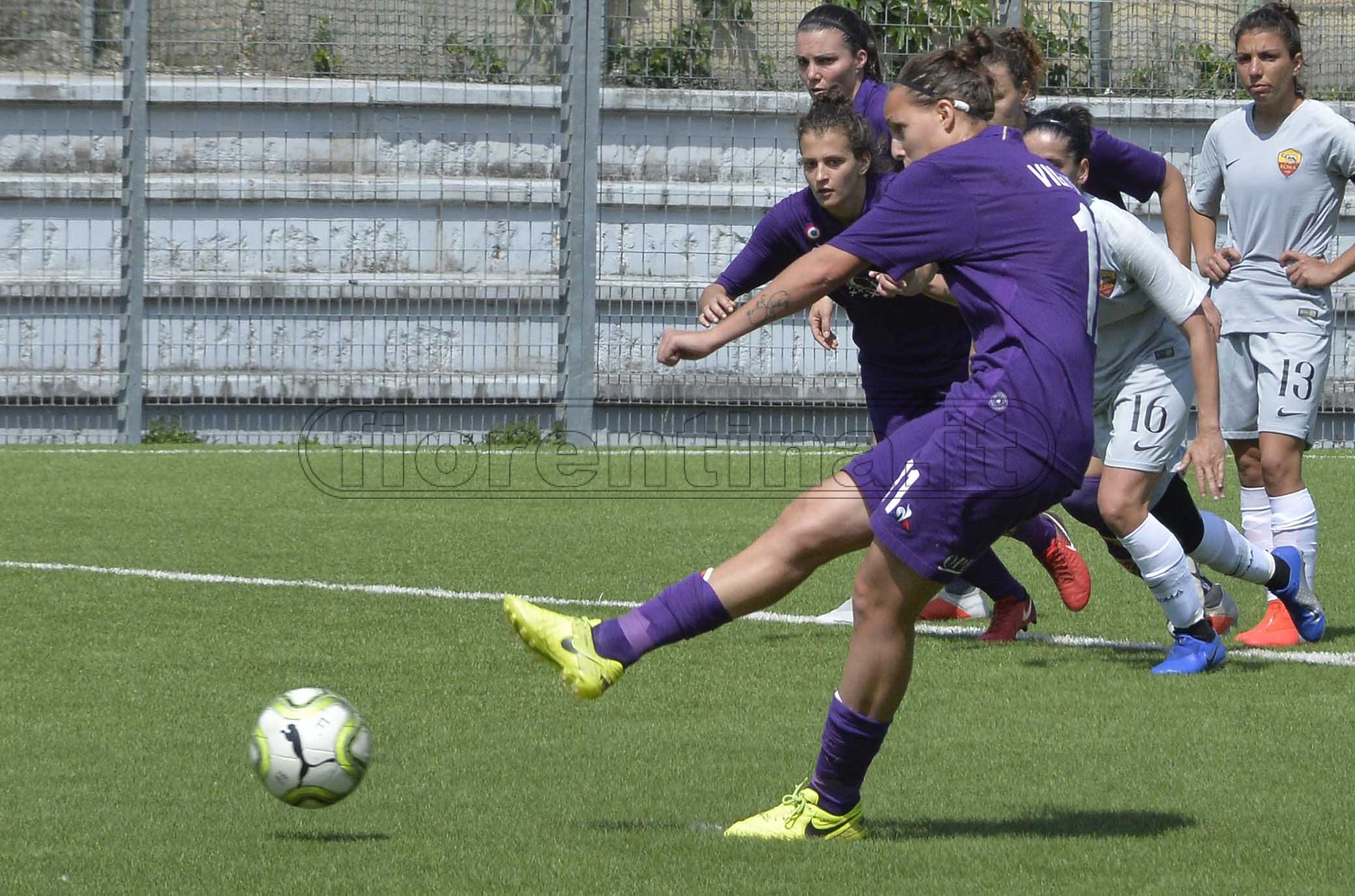 FIORENTINA WOMEN'S-ROMA 20-04-2019 GOL SU RIGORE DI VALERY VIGILUCCI. GALASSI SILVANO/SILPRESS