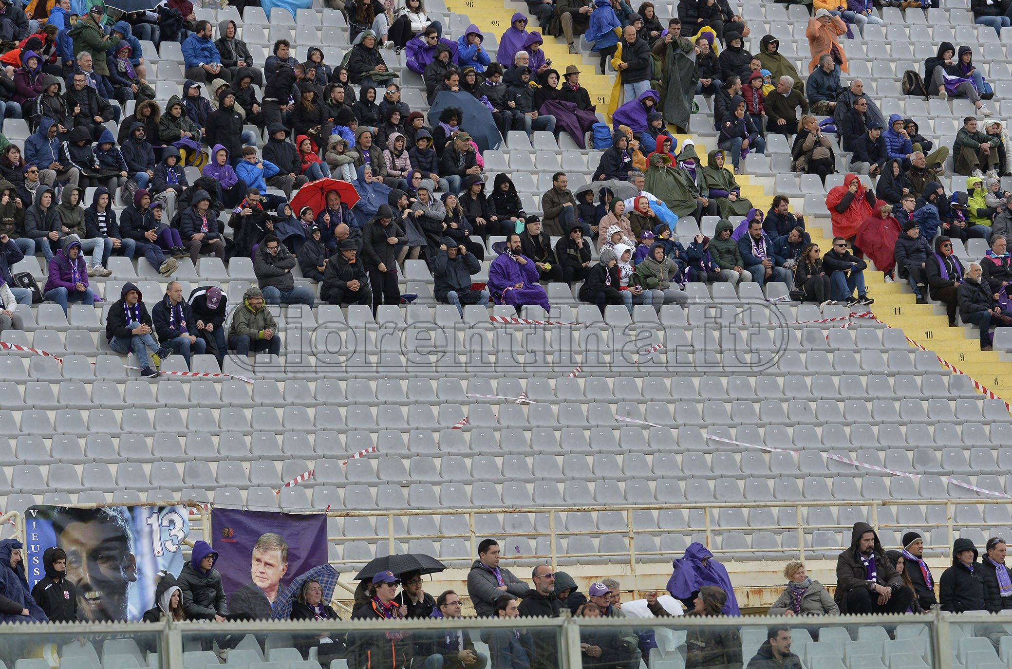FIORENTINA-BOLOGNA 14-04-2019 SPALTI VUOTI. GALASSI SILVANO/SILPRESS