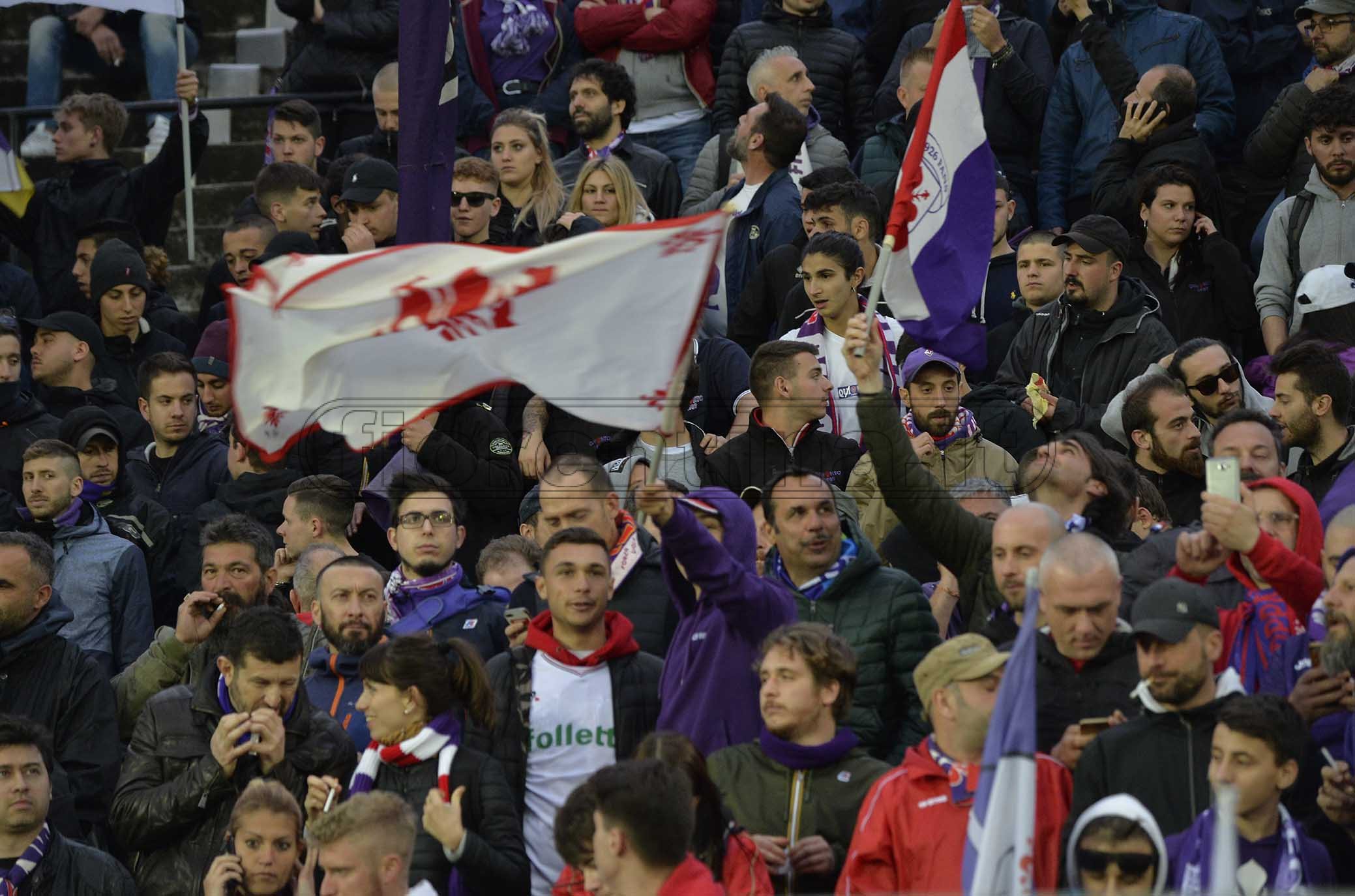 ATALANTA-FIORENTINA COPPA ITALIA 25-04-2019 TIFOSI DELLA FIORENTINA. GALASSI SILVANO/SILPRESS