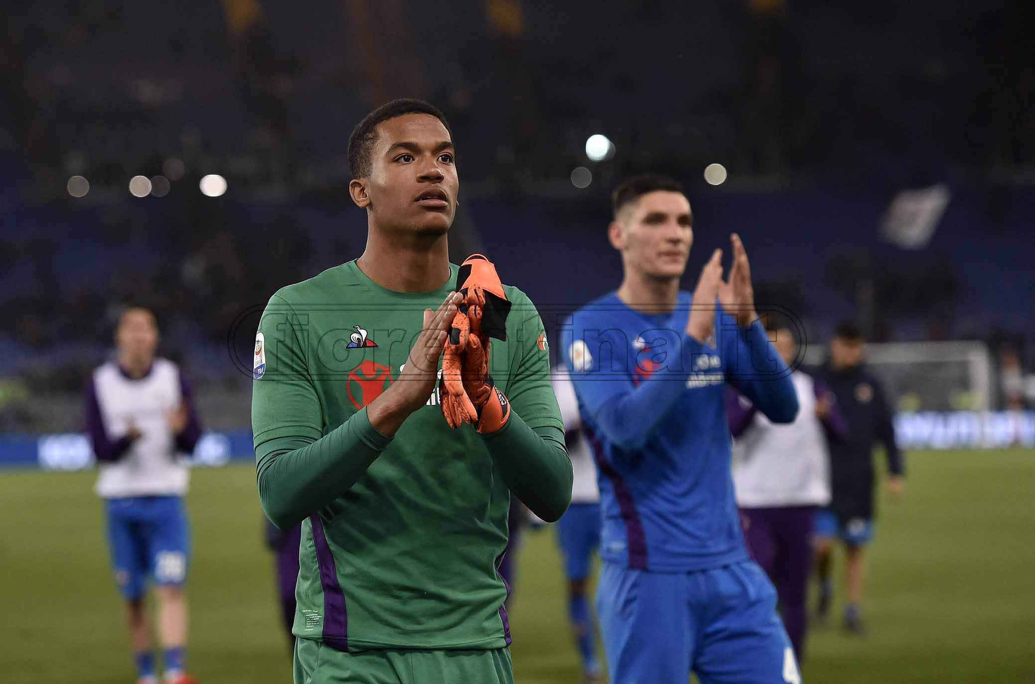 ROMA-FIORENTINA 03-04-2019 ALBAN LAFONT SALUTA. SILPRESS