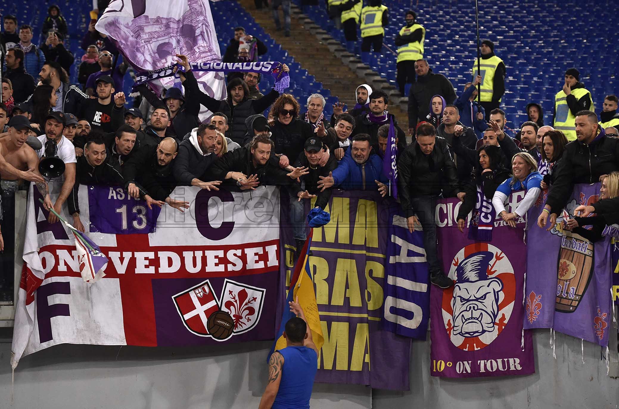 ROMA-FIORENTINA 03-04-2019 TIFOSI FIORENTINA. SILPRESS