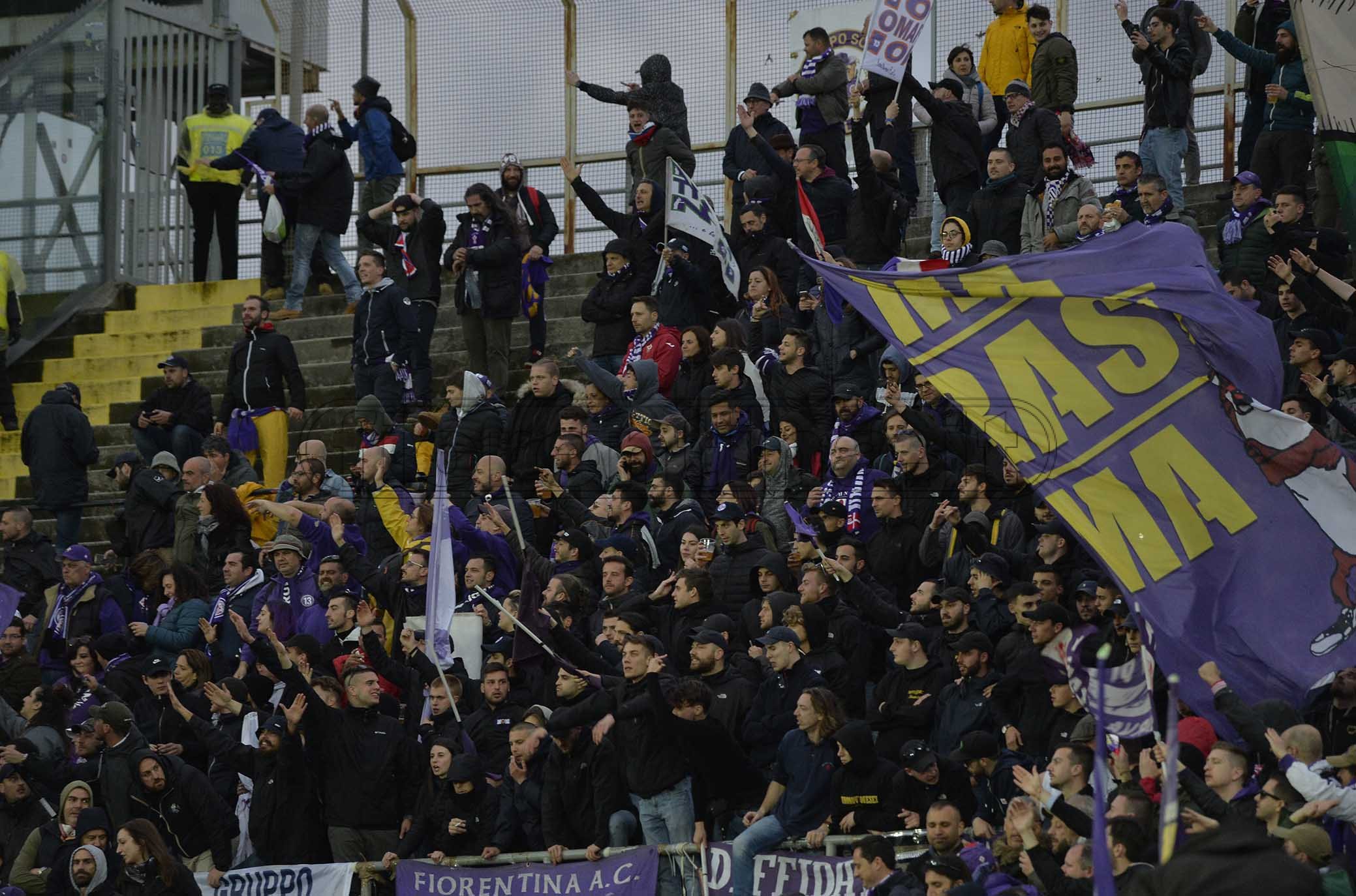 ATALANTA-FIORENTINA COPPA ITALIA 25-04-2019 TIFOSI DELLA FIORENTINA. GALASSI SILVANO/SILPRESS