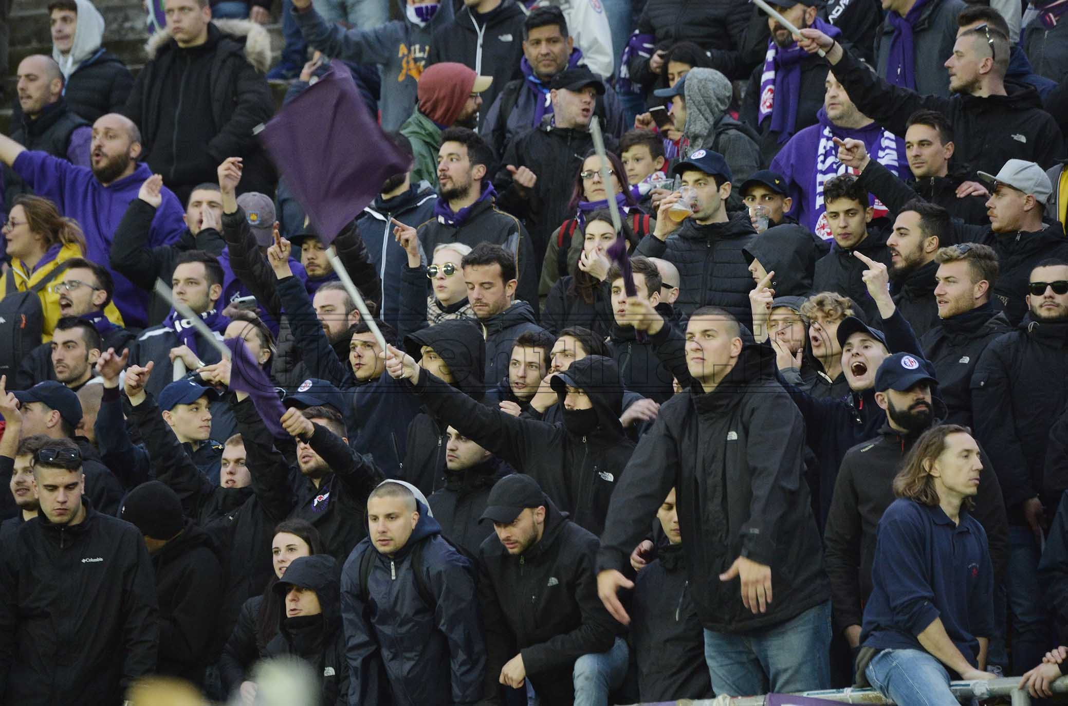 ATALANTA-FIORENTINA COPPA ITALIA 25-04-2019 TIFOSI DELLA FIORENTINA. GALASSI SILVANO/SILPRESS