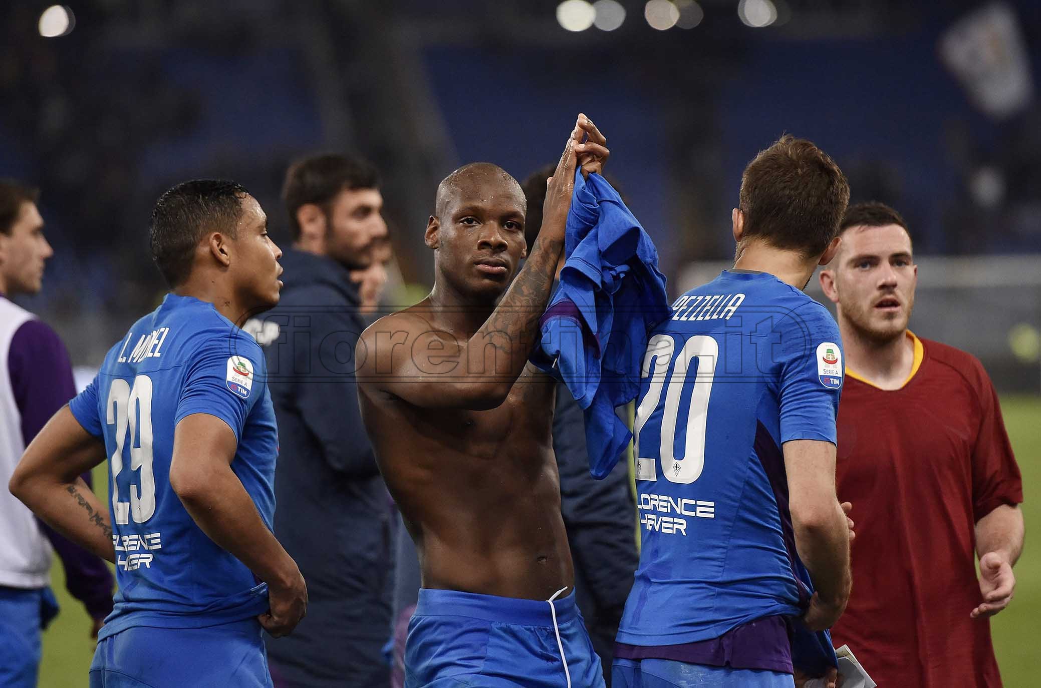 ROMA-FIORENTINA 03-04-2019 DABO SALUTA A FINE PARTITA. SILPRESS