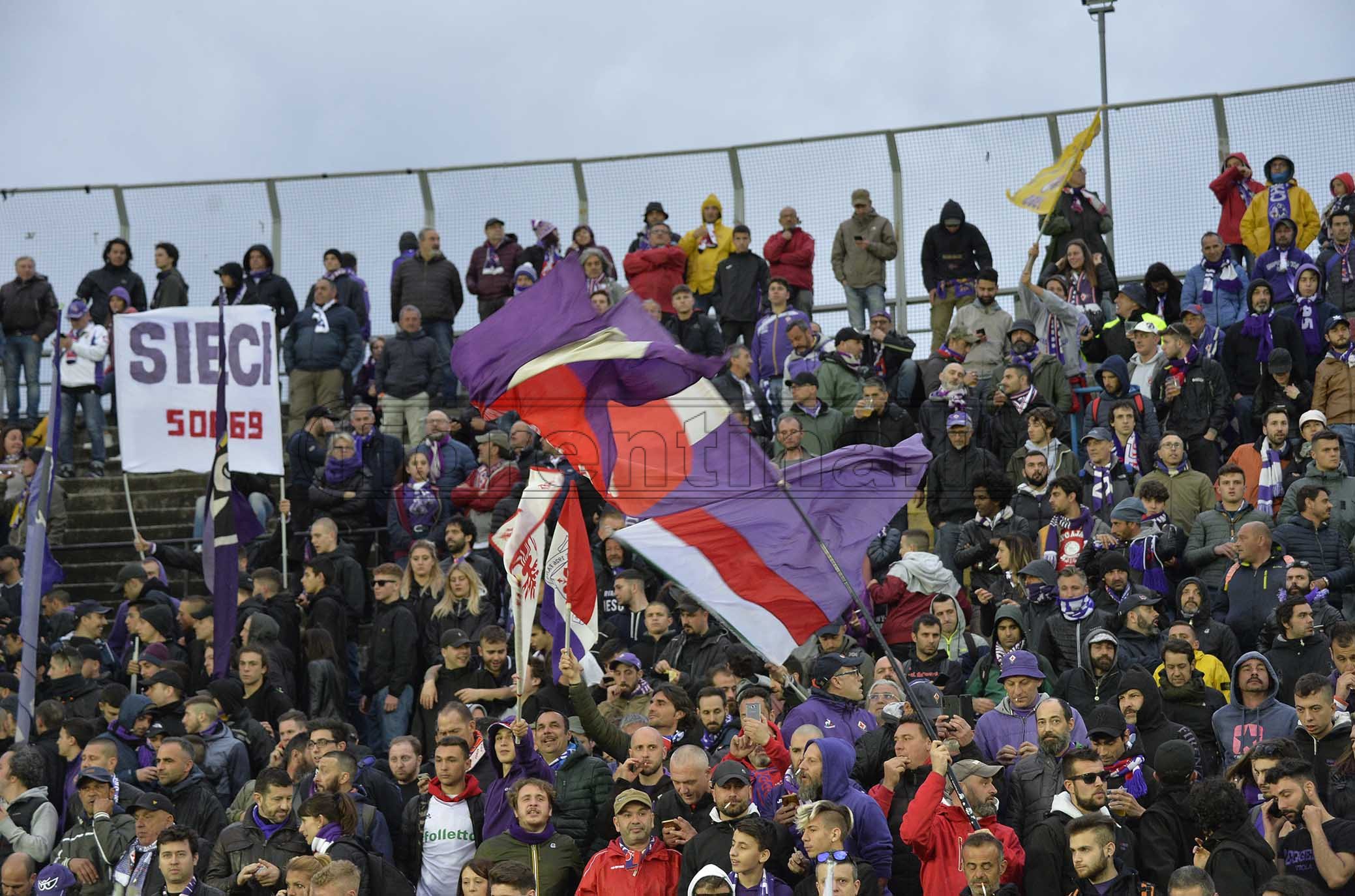 ATALANTA-FIORENTINA COPPA ITALIA 25-04-2019 TIFOSI DELLA FIORENTINA. GALASSI SILVANO/SILPRESS
