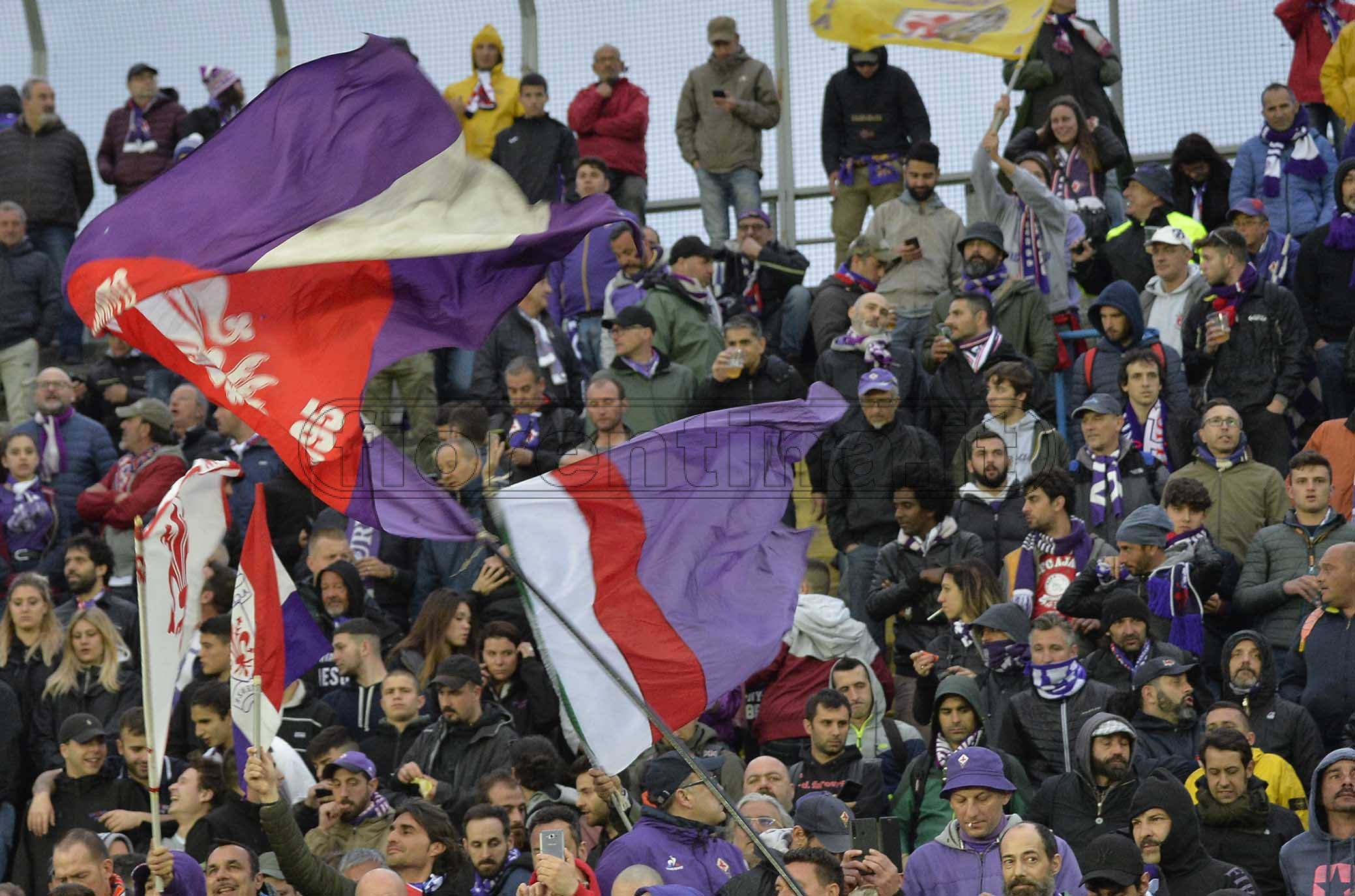 ATALANTA-FIORENTINA COPPA ITALIA 25-04-2019 TIFOSI DELLA FIORENTINA. GALASSI SILVANO/SILPRESS