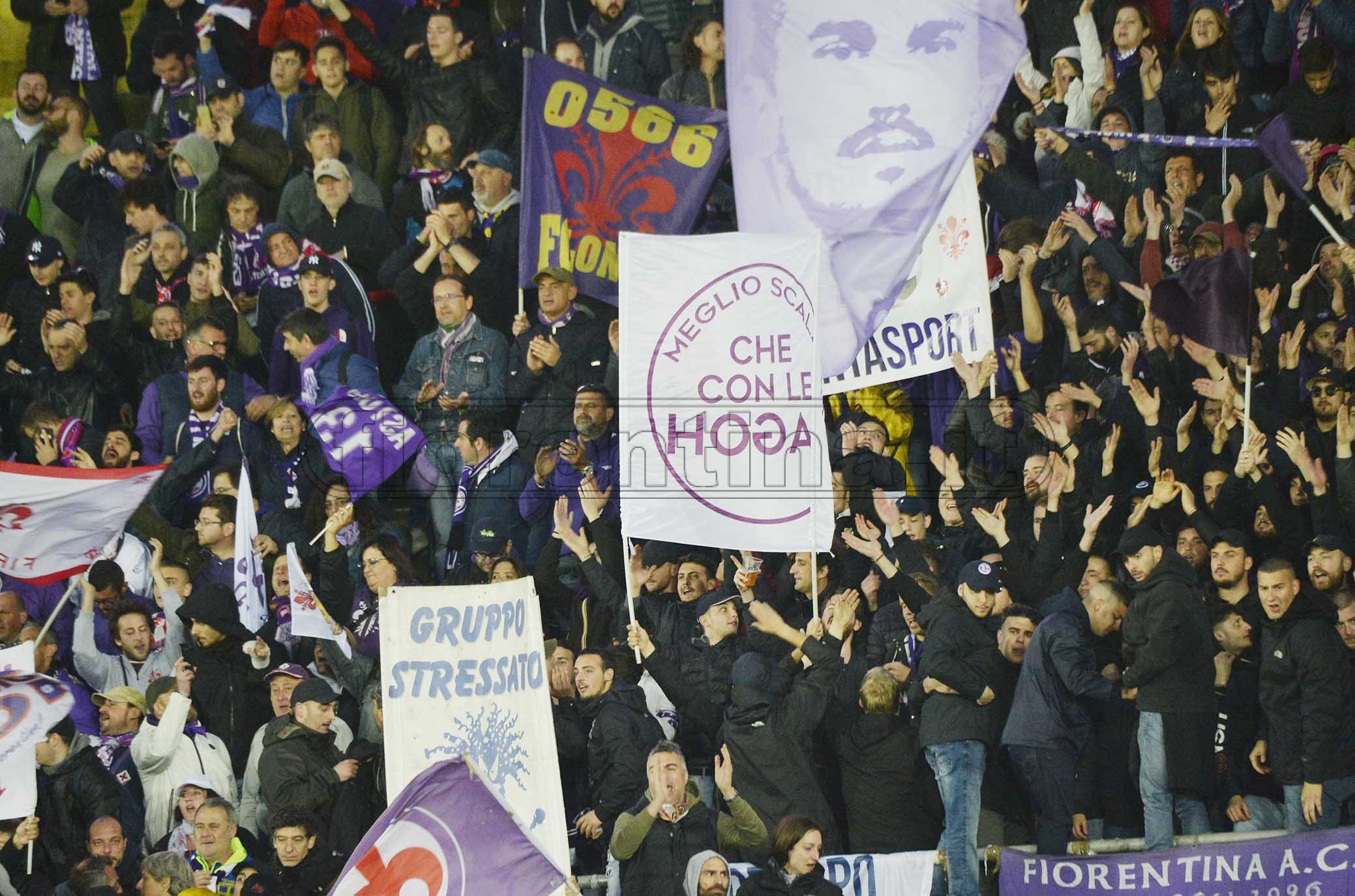 ATALANTA-FIORENTINA COPPA ITALIA 25-04-2019 TIFOSI DELLA FIORENTINA. GALASSI SILVANO/SILPRESS